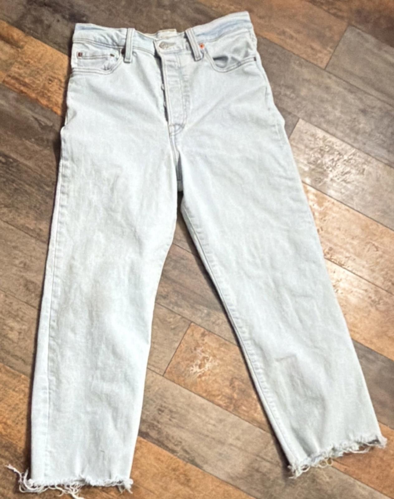 Levi's Levi's Ribcage Straight Ankle Denim Jeans RawHem WomenSize29 Size 29" - 1 Thumbnail