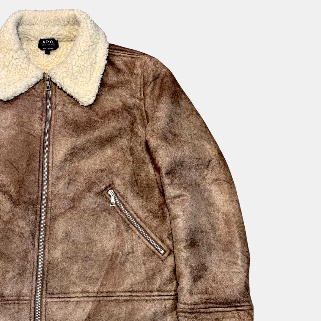 A.P.C. A.P.C. Rue Madame Paris shearling jacket - Fashionella Size US L / EU 52-54 / 3 - 3 Thumbnail