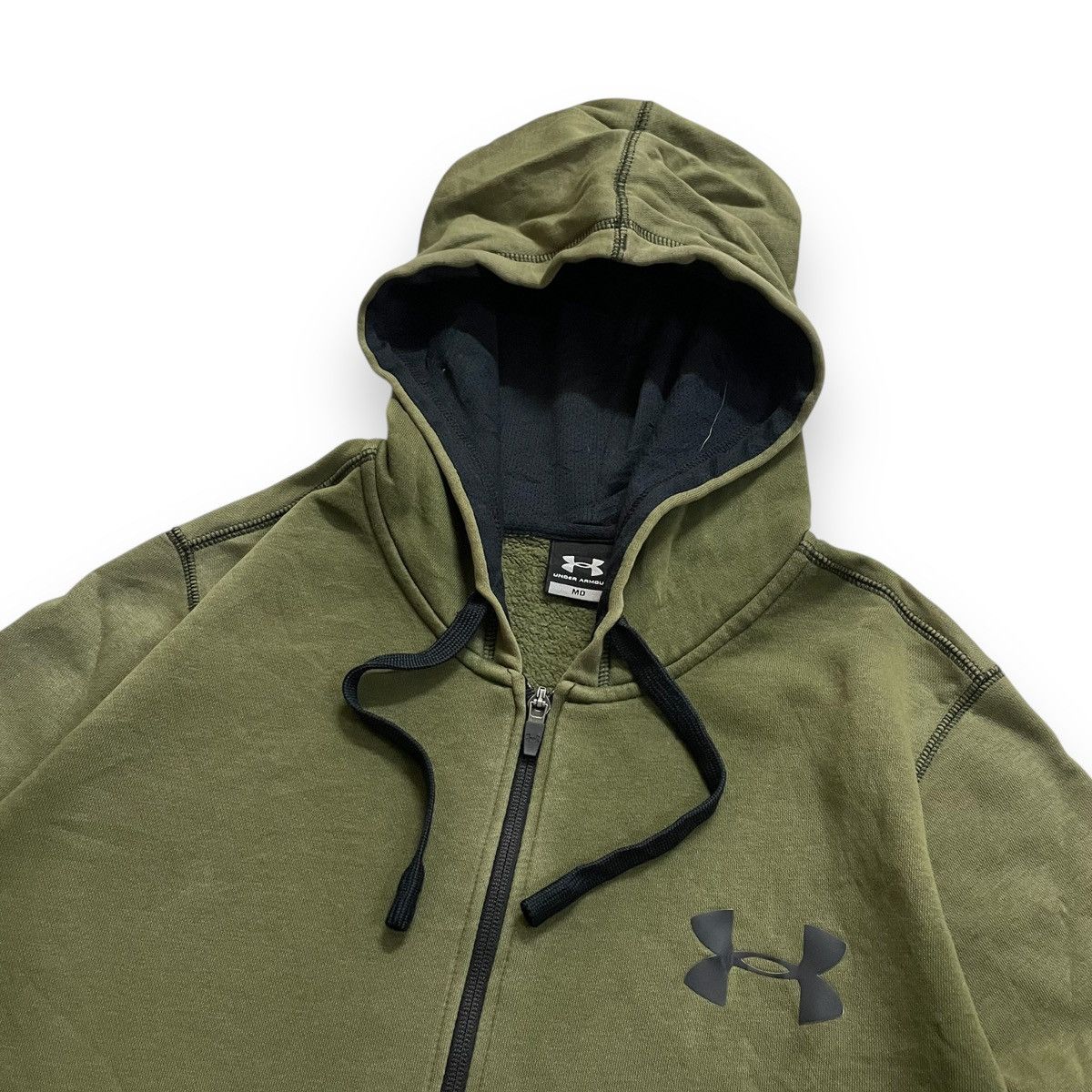 Under Armour Army Green Pullover Under Armor Hoodie Zipper Size US L / EU 52-54 / 3 - 2 Thumbnail