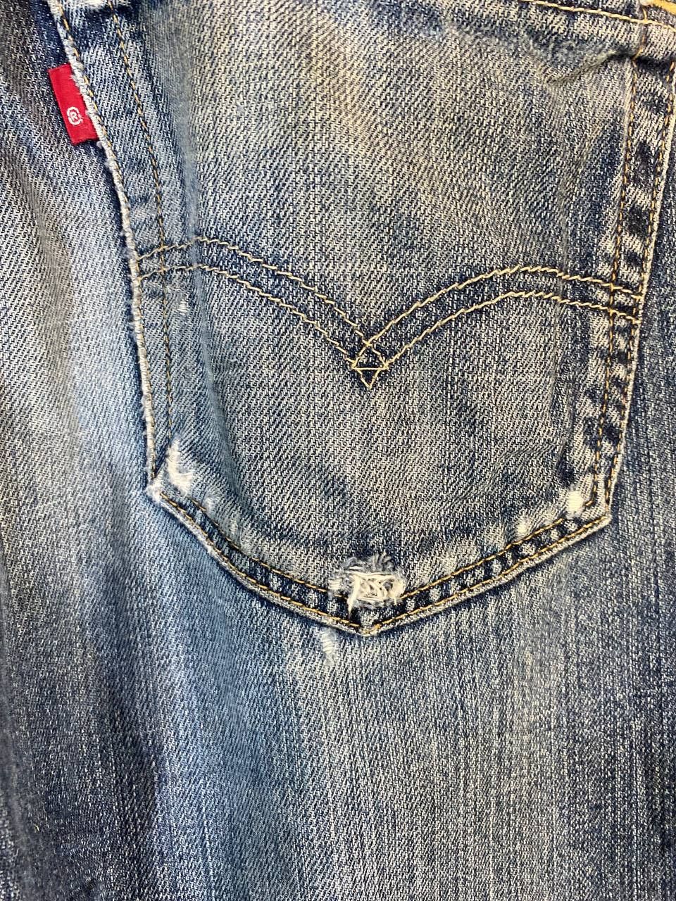 Levi's levis 505 distressed denim nice design Size US 34 / EU 50 - 6 Thumbnail