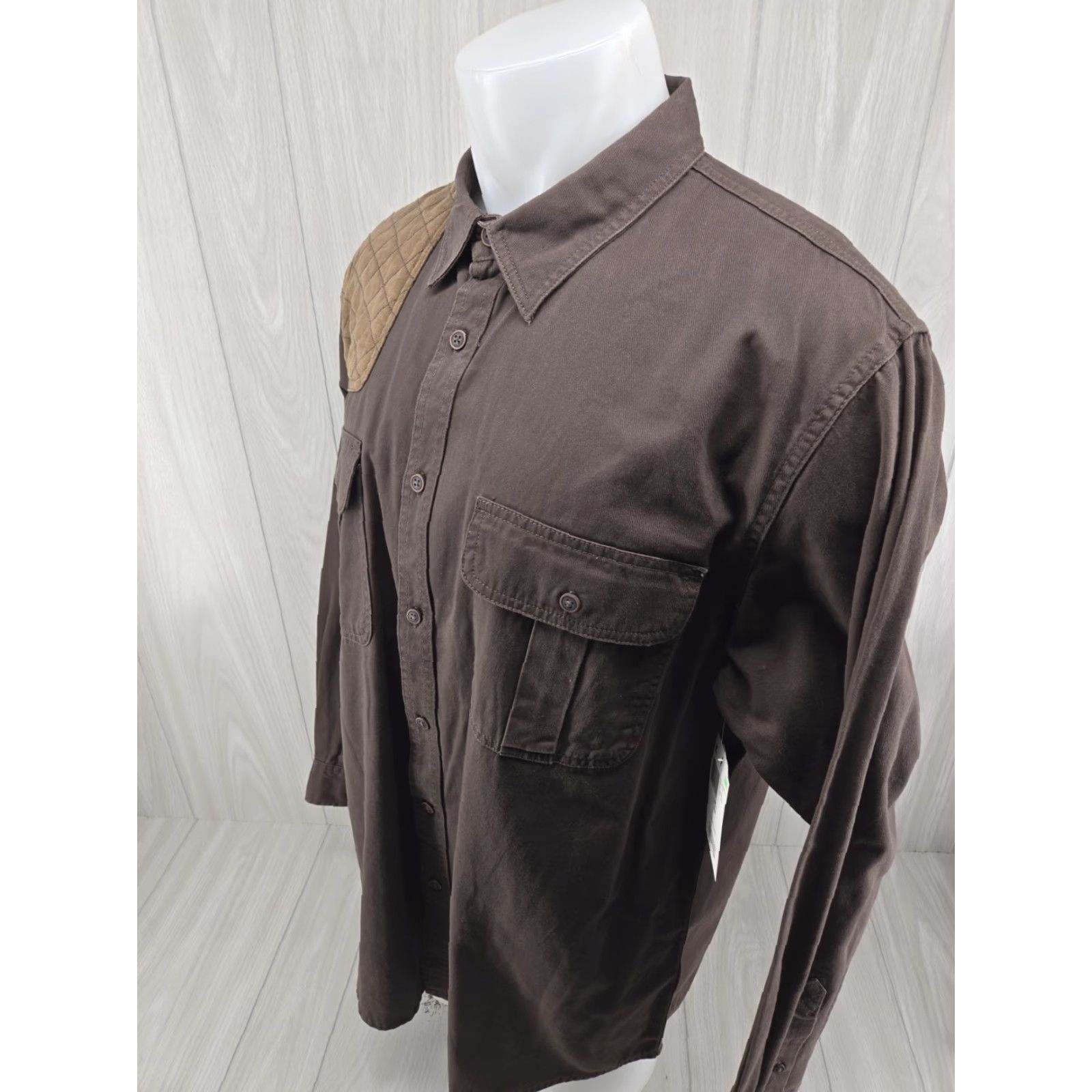Vintage VINTAGE Northwest Territory Button Up Shirt Mens XLT Gun Shoulder Pad Hunting Shooting Shirt Size US XL / EU 56 / 4 - 4 Thumbnail
