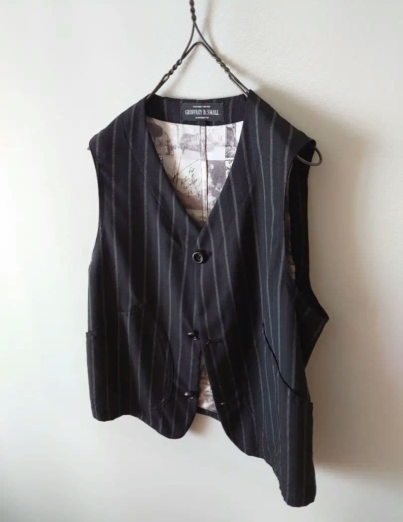Geoffrey B. Small GEOFFREY B. SMALL／stripe gilet(wool) Size US M / EU 48-50 / 2 - 3 Thumbnail