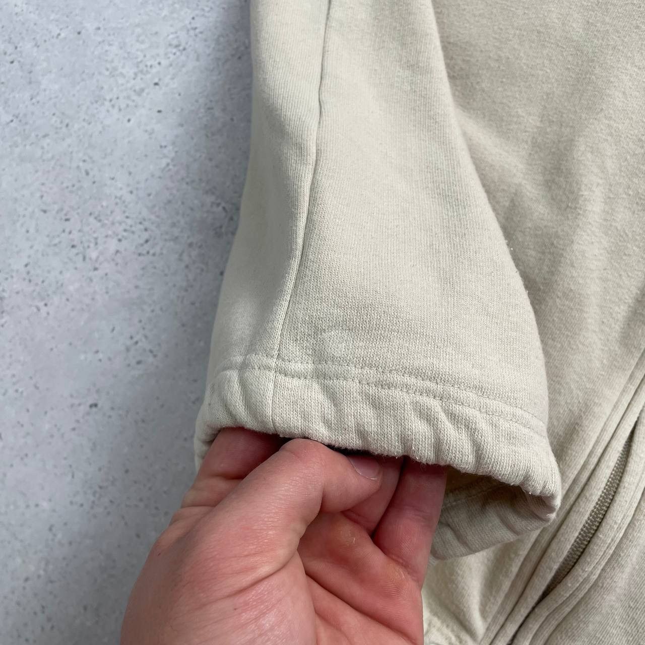 Nike × Vintage Vintage 2000s Nike Full-Zip Sweatshirt Beige Size M Size US M / EU 48-50 / 2 - 20 Thumbnail