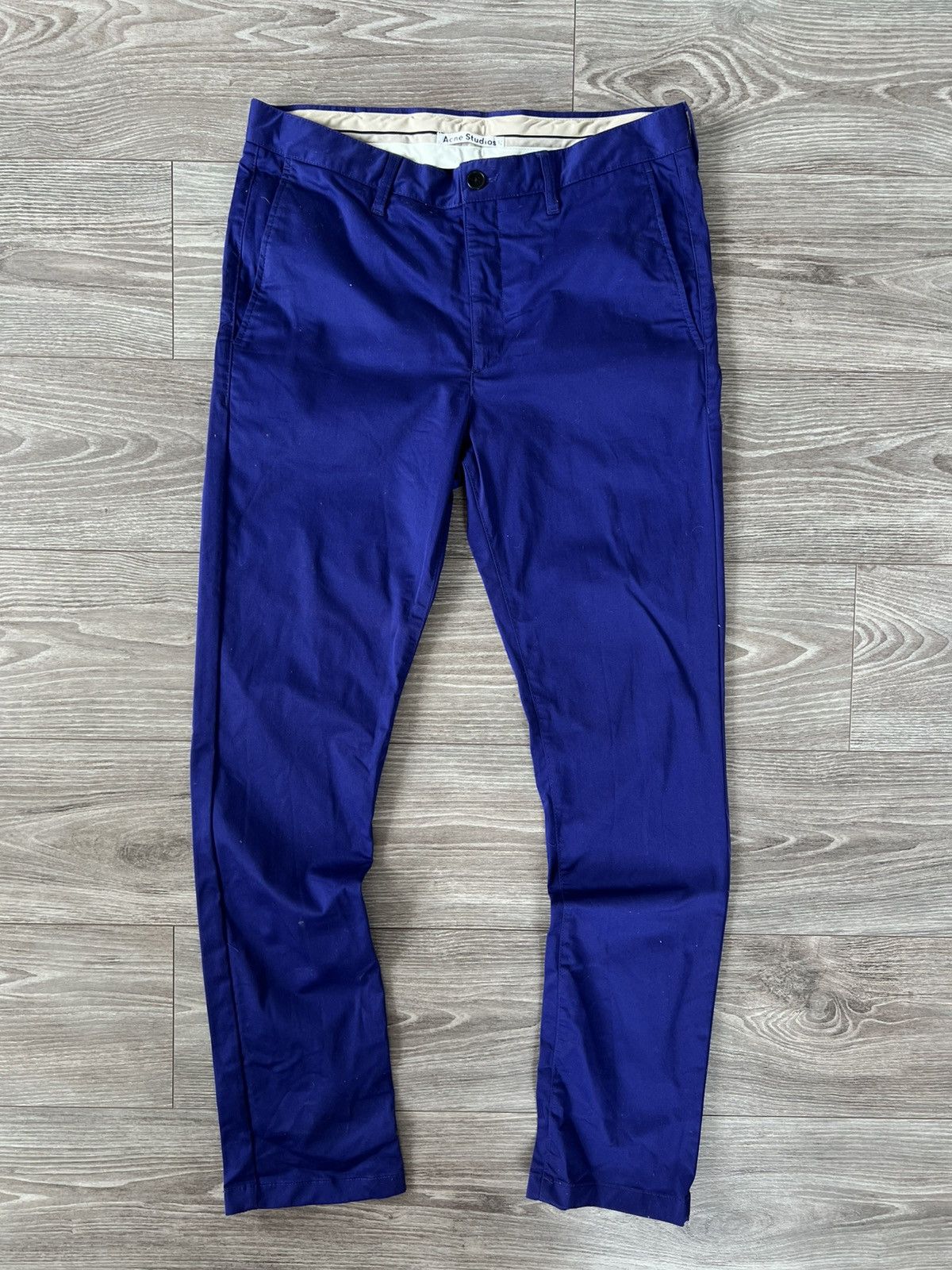 Acne Studios × Designer Archival Acne Studios Roc Satin Cotton Skinny Pants Size US 34 / EU 50 - 3 Thumbnail