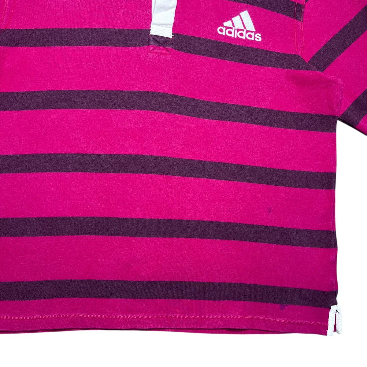 Adidas Vtg 2010 Adidas Striped Number 16 Rugby Long Sleeve Shirt Size US L / EU 52-54 / 3 - 8 Thumbnail