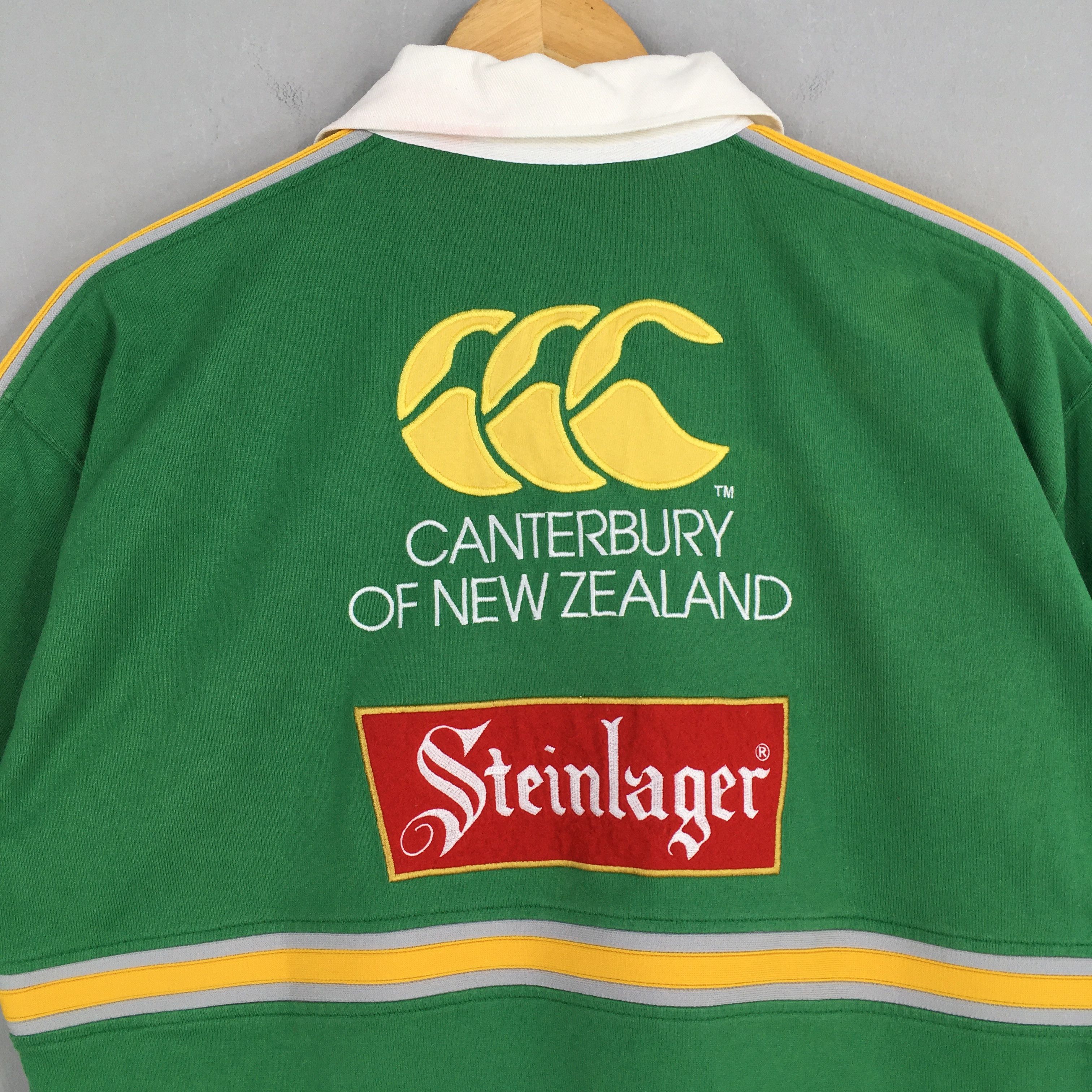 Canterbury of New Zealand × Vintage Canterbury New Zealand Steinlager Rugby Classic Shirt Small Size US S / EU 44-46 / 1 - 8 Thumbnail