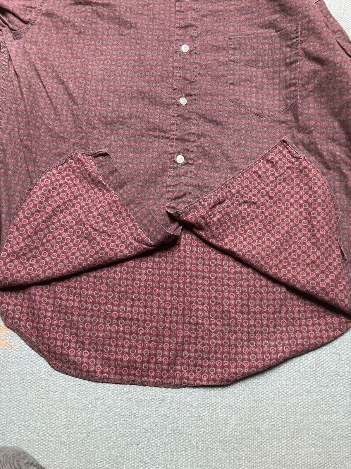 Vintage VTG 1950s button shirt Richman brothers psychedelic large Size US L / EU 52-54 / 3 - 6 Thumbnail