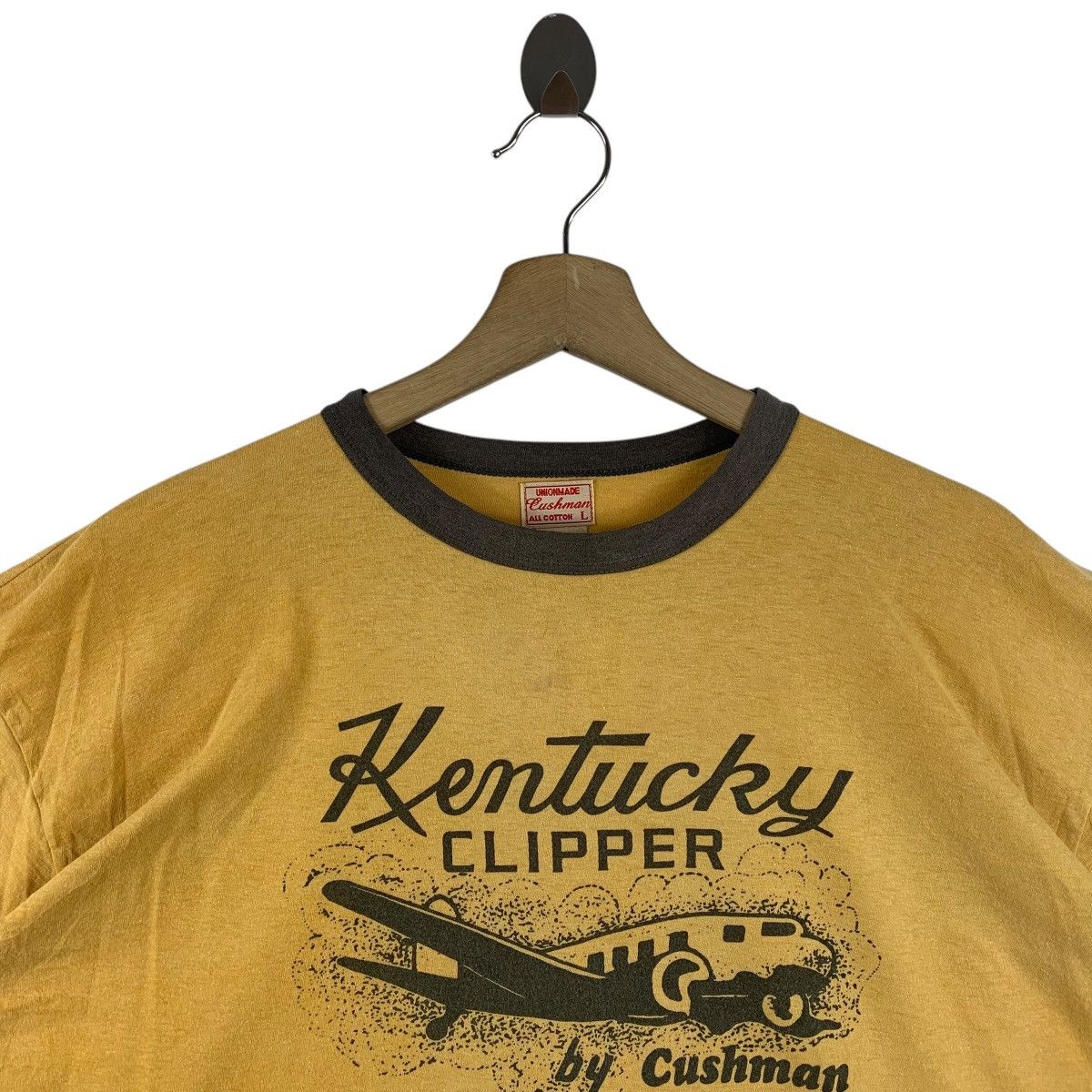 Cushman × Japanese Brand × Vintage Vintage CUSHMAN kentucky clipper spellout tee Size US L / EU 52-54 / 3 - 2 Thumbnail