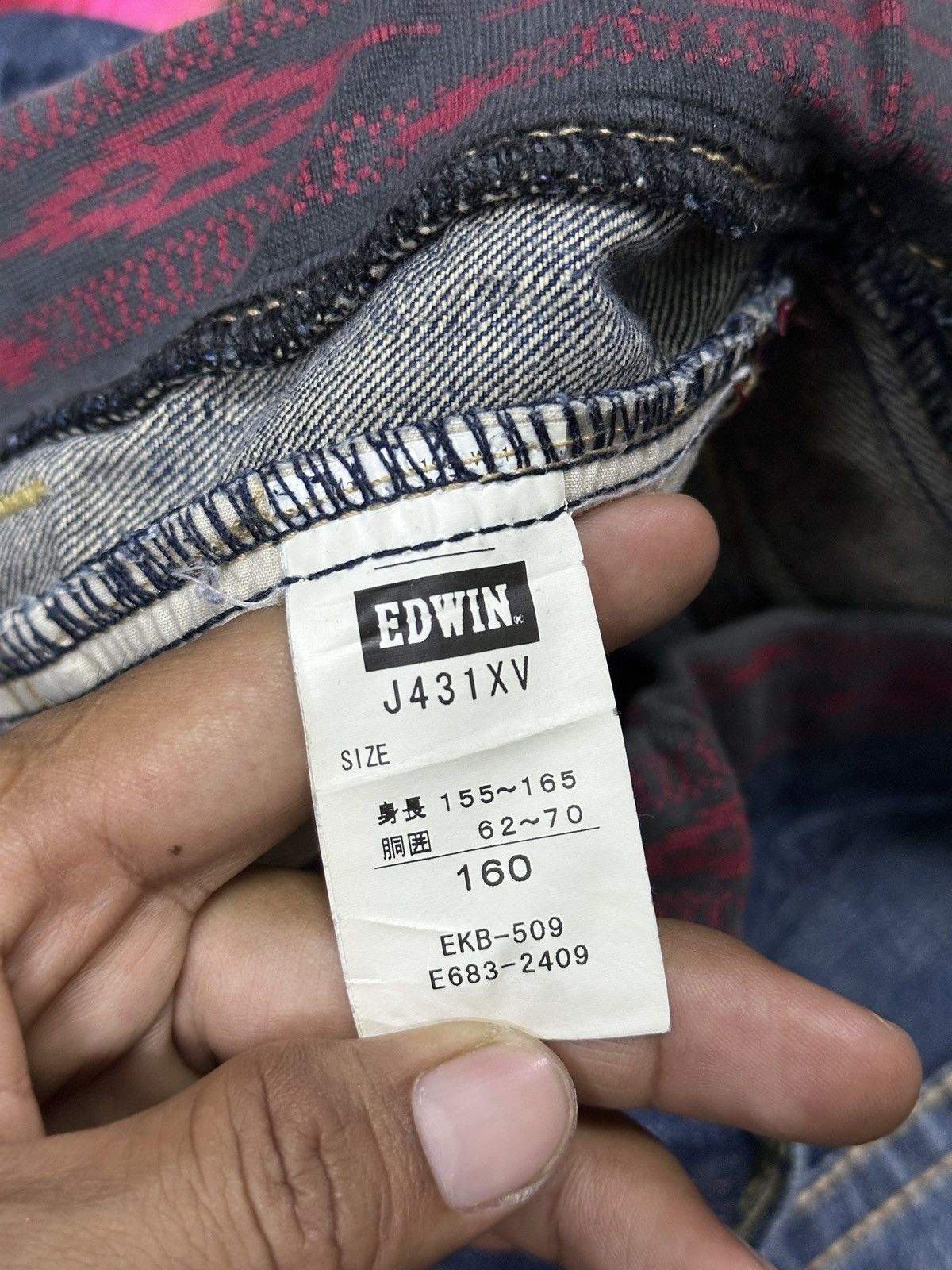 Other Edwin Double Waist XV Blue Wash 💥 Size US 30 / EU 46 - 7 Thumbnail