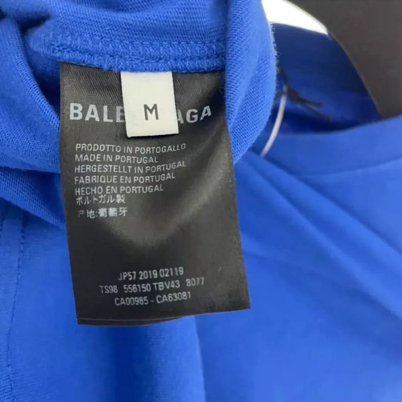 Balenciaga Balenciaga Blue Delete Key Short Sleeve Size US M / EU 48-50 / 2 - 4 Thumbnail