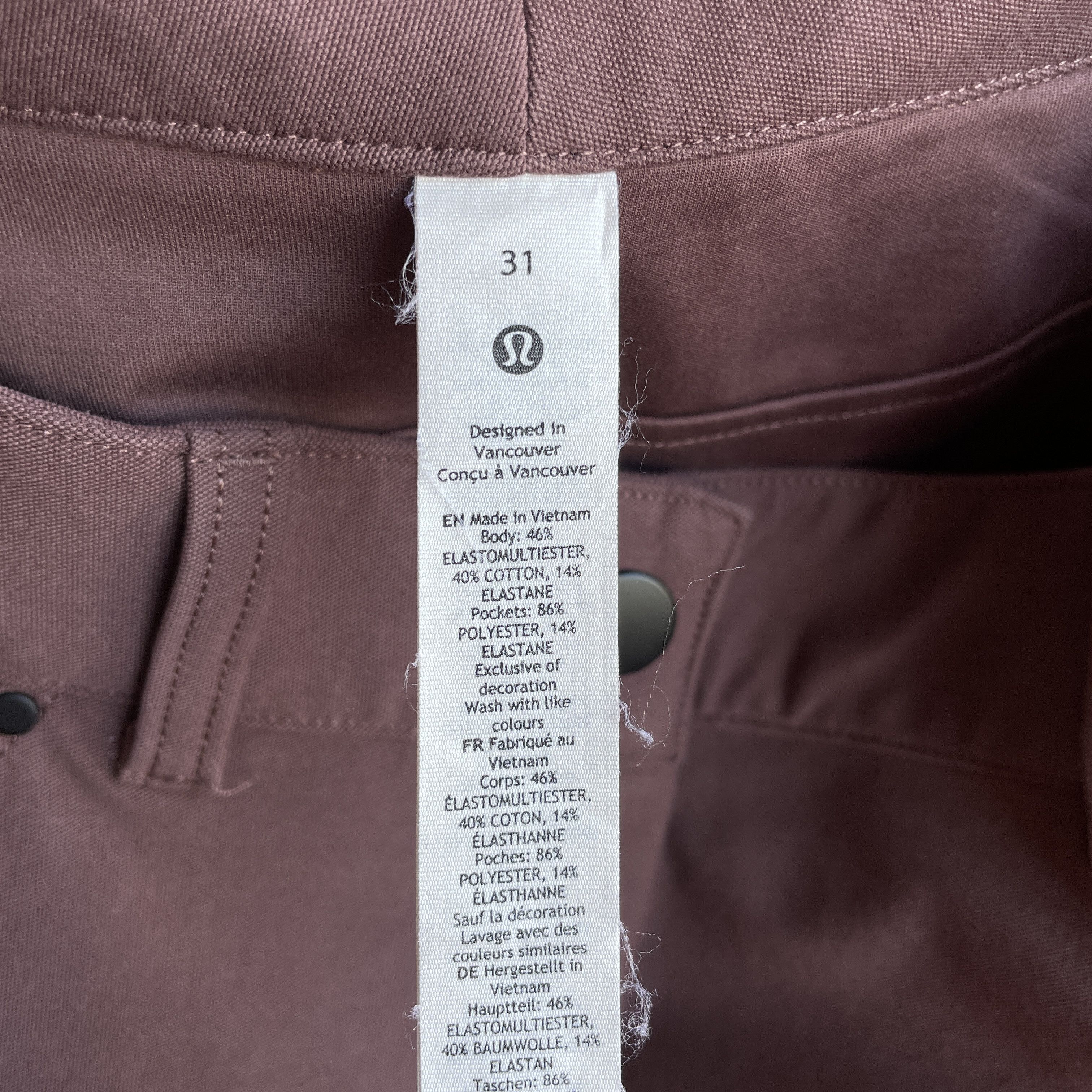 Lululemon Lululemon City Sleek 5 Pocket High-Rise Wide Leg Pants Size 31" - 8 Thumbnail