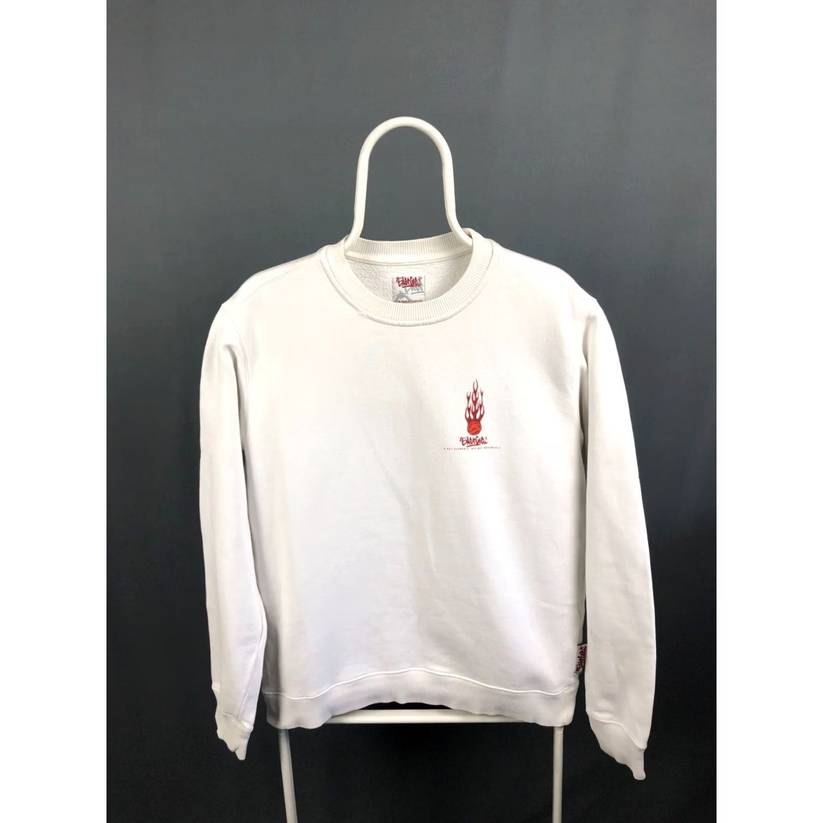 Energie Energie Sweatshirt Men M White Cotton Viscose Jersey Crew Neck Pullover Logo Branding On Lower Left Hand Side Size US M / EU 48-50 / 2 - 2 Thumbnail