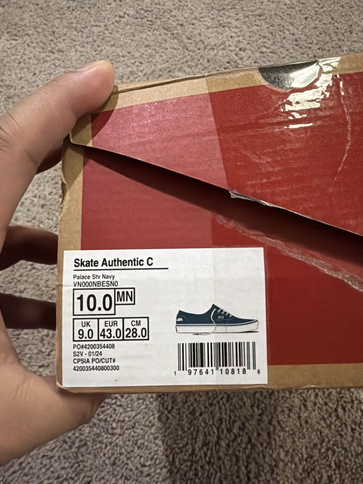 Palace PALACE X SKATE AUTHENTIC 'NAVY' Size US 10 / EU 43 - 6 Thumbnail