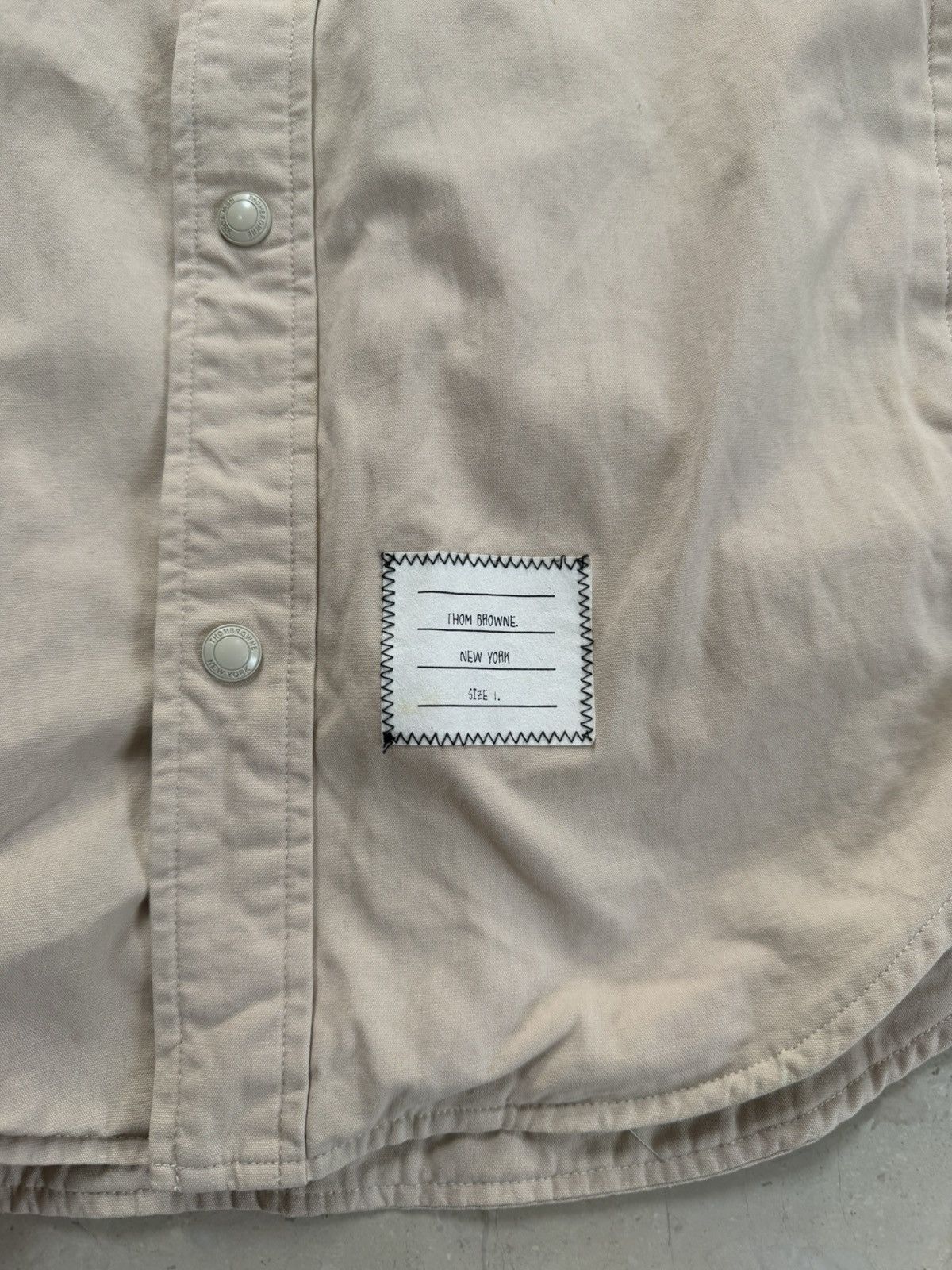 Thom Browne Thom Browne grosgrain armband shirt jacket Size US S / EU 44-46 / 1 - 4 Thumbnail