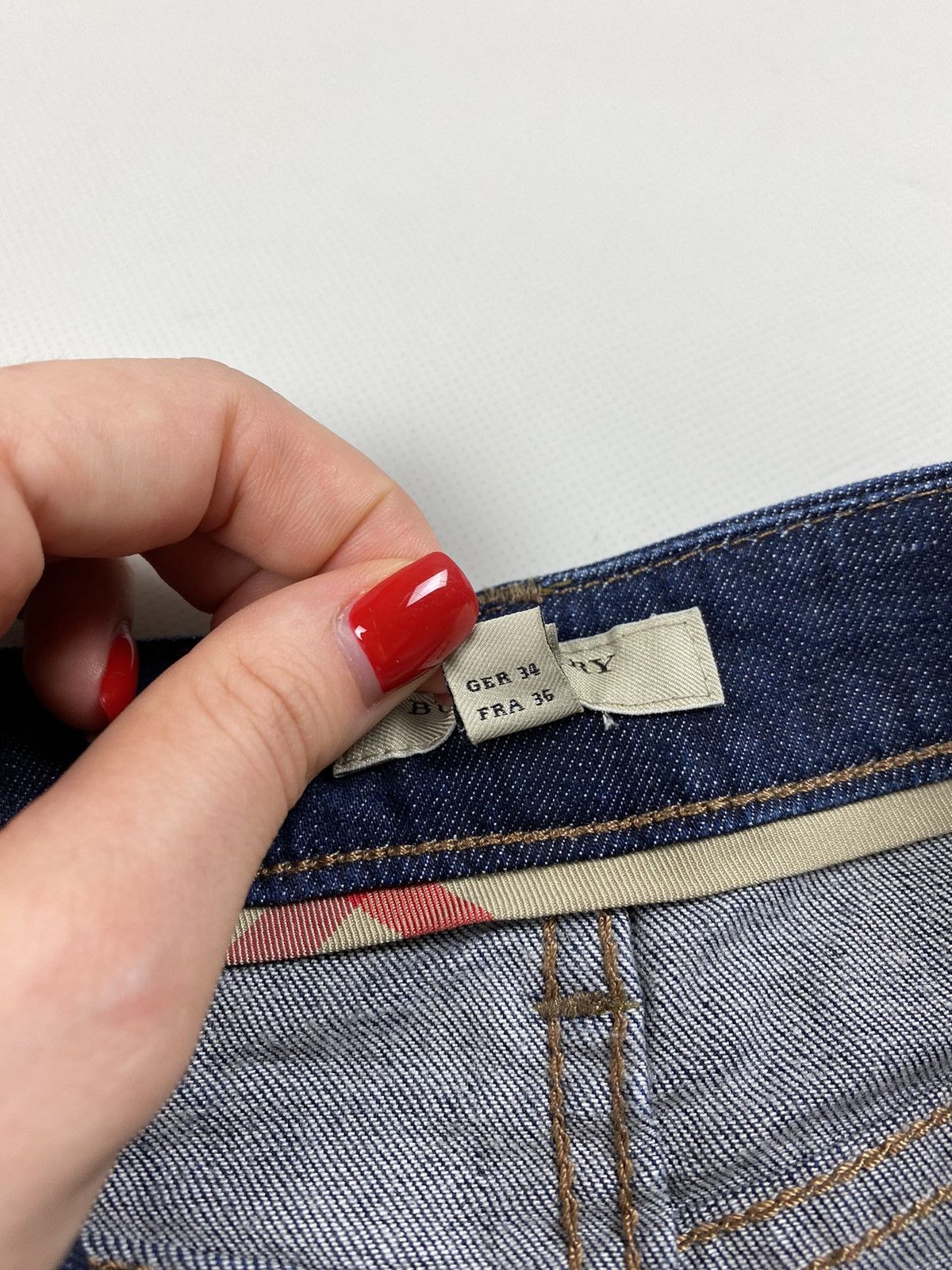 Burberry × Vintage Y2K Burberry ladies denim skirt size US 4 IT 38 Size 27" / US 4 / IT 40 - 13 Thumbnail