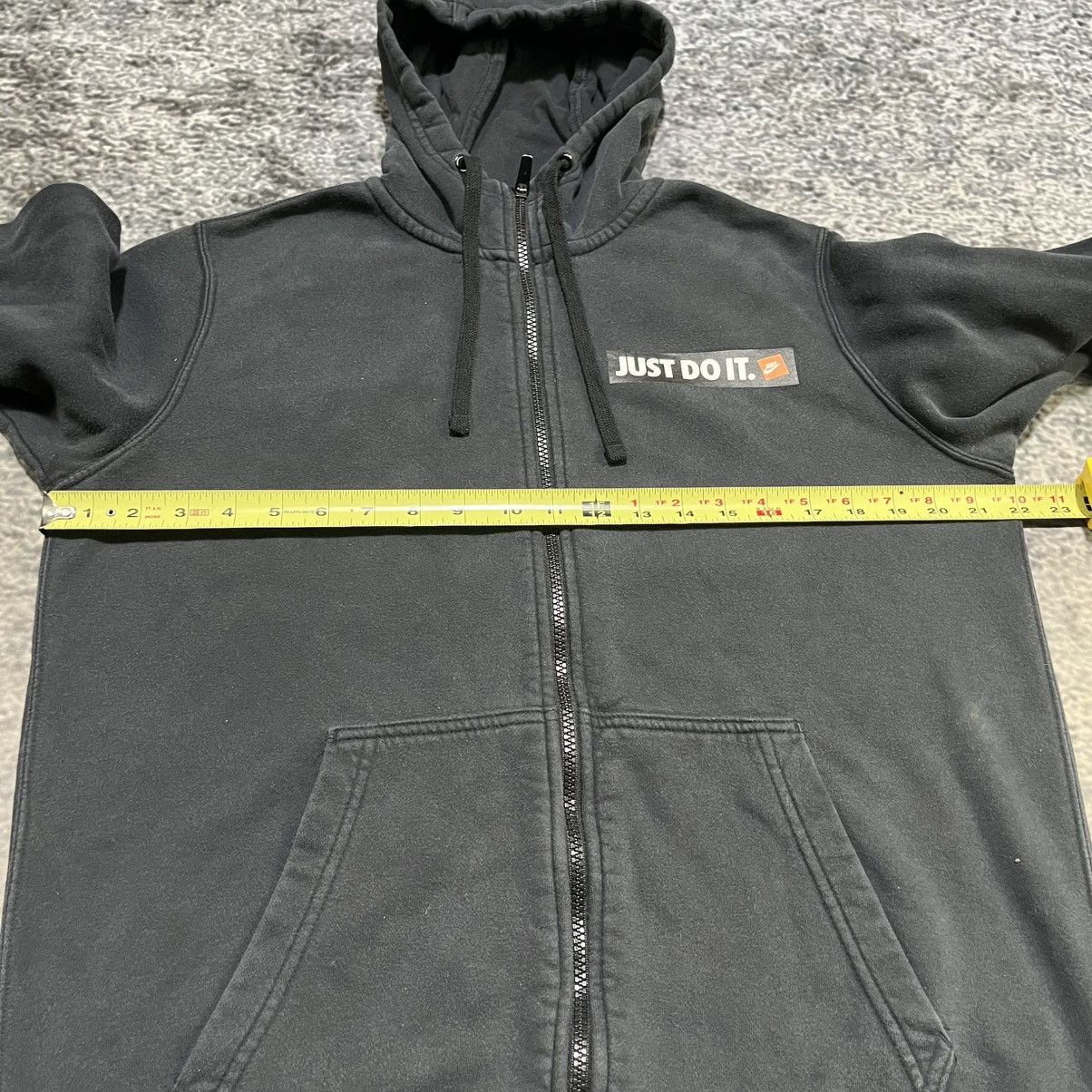 Nike Y2K Nike Just Do It Zip Up Hoodie Swoosh Black Medium Size US M / EU 48-50 / 2 - 8 Thumbnail