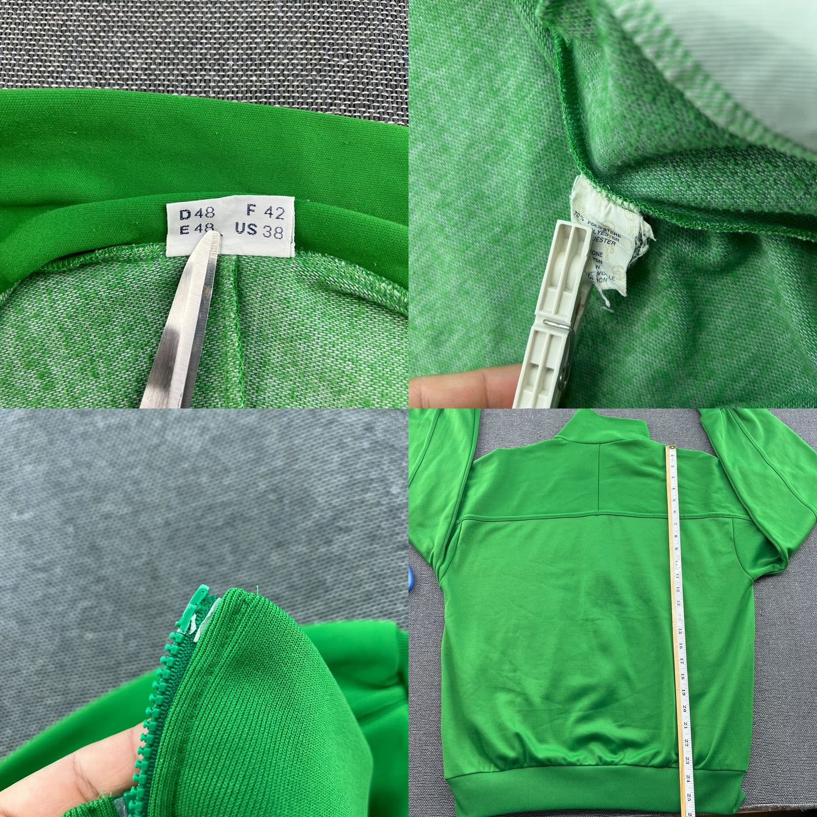 Sergio Tacchini VINTAGE Sergio Tacchini Tennis Jacket 48 Australia Club Green Full Zip Mens Jacket Size US M / EU 48-50 / 2 - 8 Thumbnail