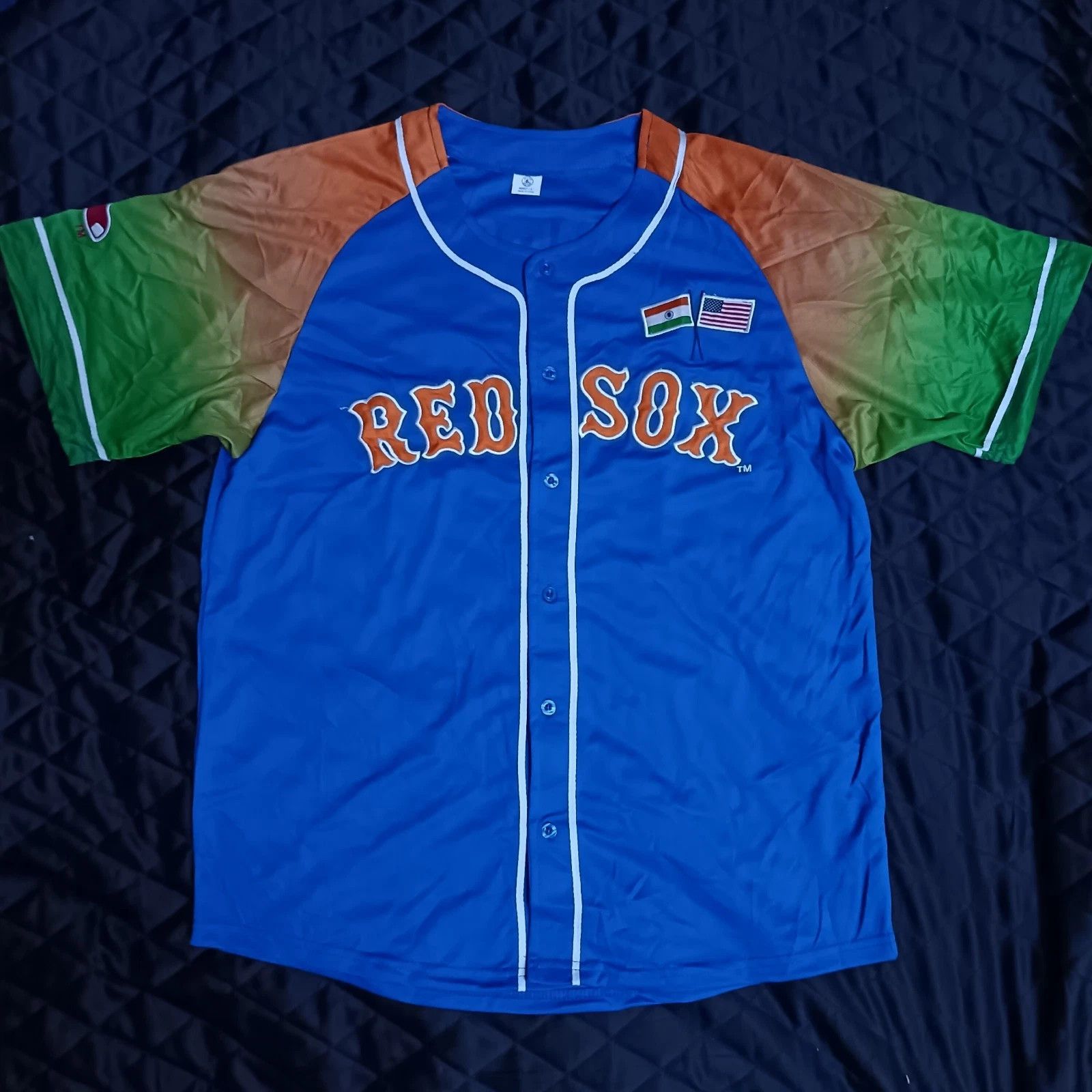 MLB Boston Red Sox India Celebration SGA MLB Baseball Jersey Size US L / EU 52-54 / 3 - 1 Thumbnail