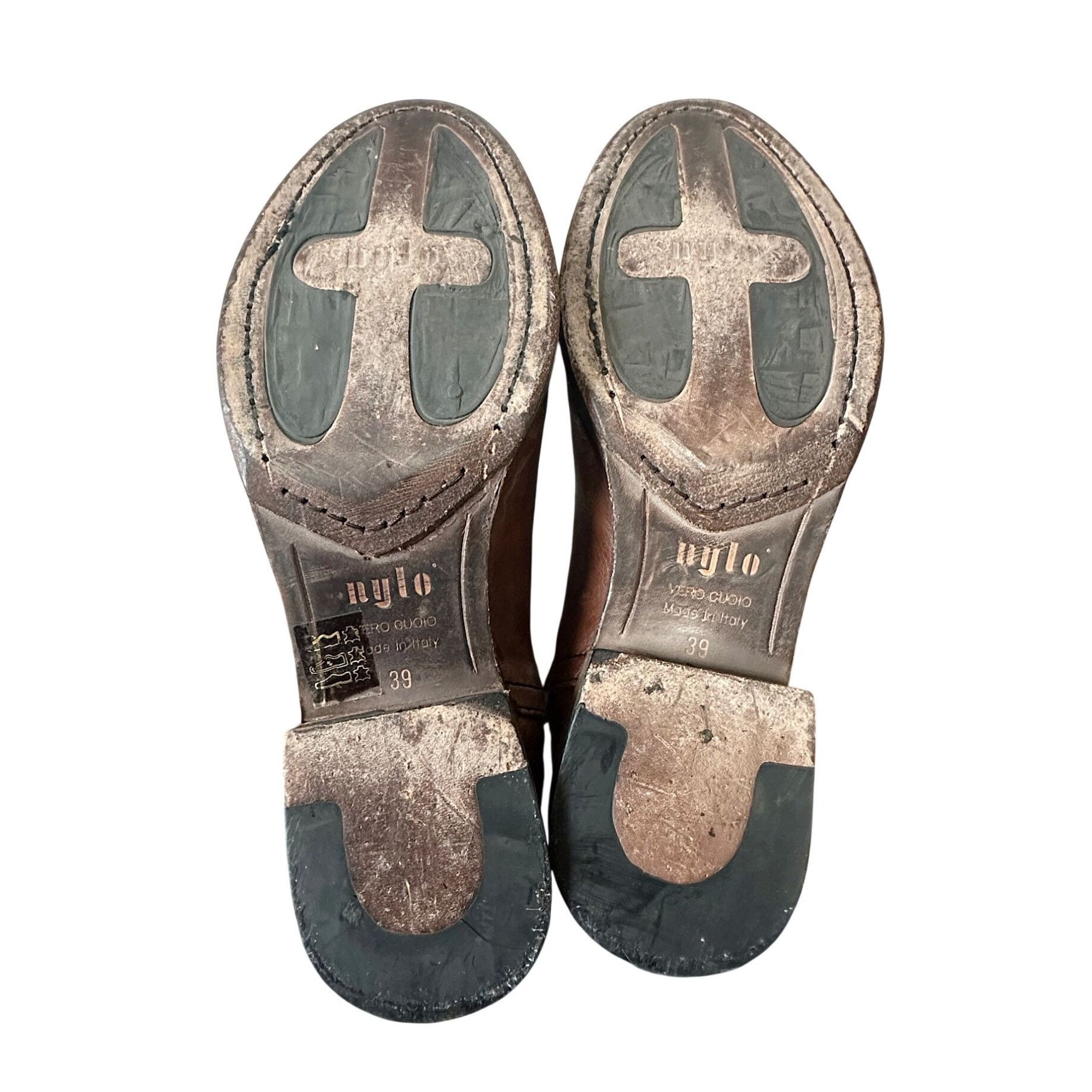 Other Nylo Distressed Leather Tall Double Zip Boots EU 39 Size US 9 / IT 39 - 8 Thumbnail