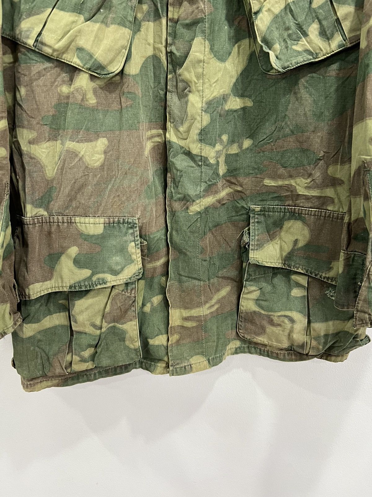 Vintage Vintage Camo Army Button Up Shirt Poplin 70s Size US L / EU 52-54 / 3 - 3 Thumbnail