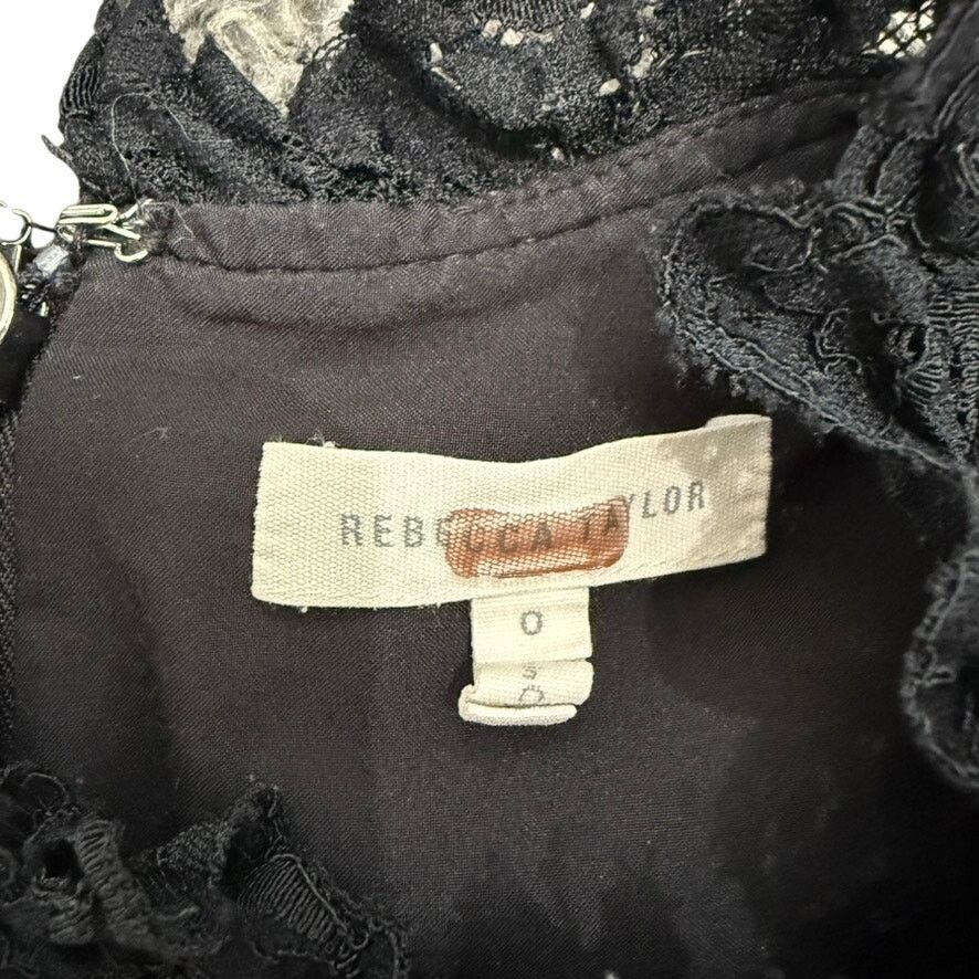 Rebecca Taylor Rebecca Taylor NYC Flutter Sleeves Lace Dress, Size US 0 Size XS / US 0-2 / IT 36-38 - 7 Thumbnail