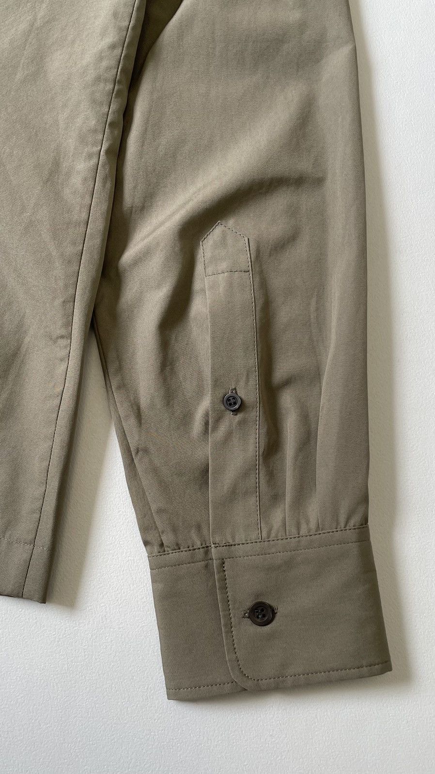 Dries Van Noten Sage Green Cotton ‘Zip Front’ Shirt Size US M / EU 48-50 / 2 - 17 Thumbnail