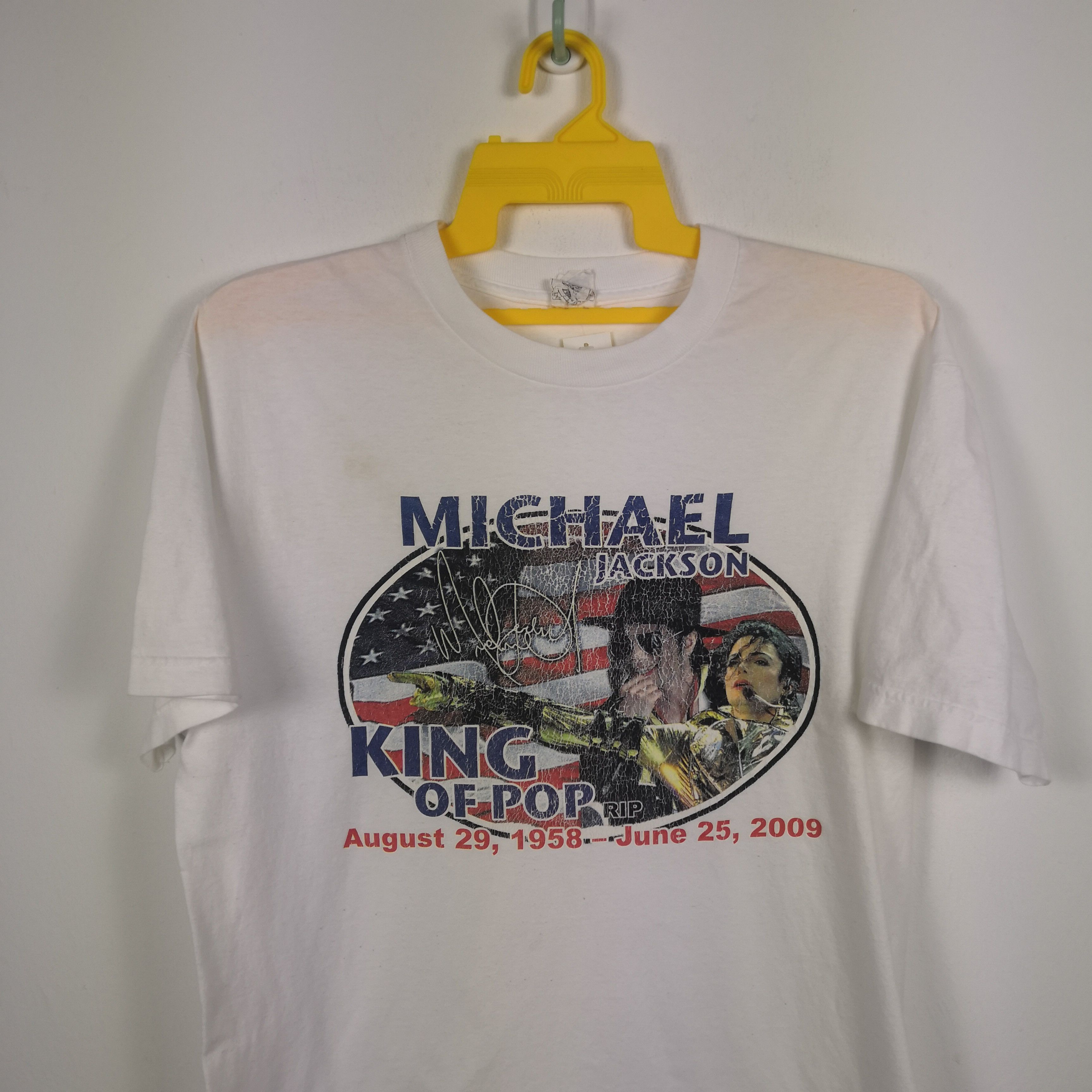 Band Tees Michael Jackson T-Shirt Memorabilia King of Pop Crewneck Tee Size US L / EU 52-54 / 3 - 2 Thumbnail