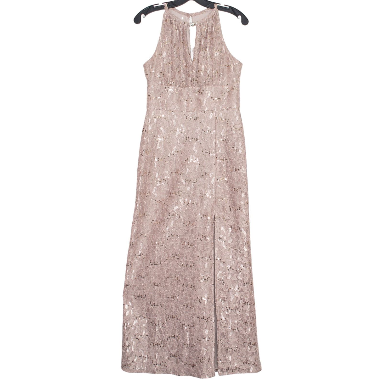 Oleg Cassini Oleg Cassini Floral Sequin Maxi Gown Blush Formal Evening 6 Size M / US 6-8 / IT 42-44 - 2 Thumbnail