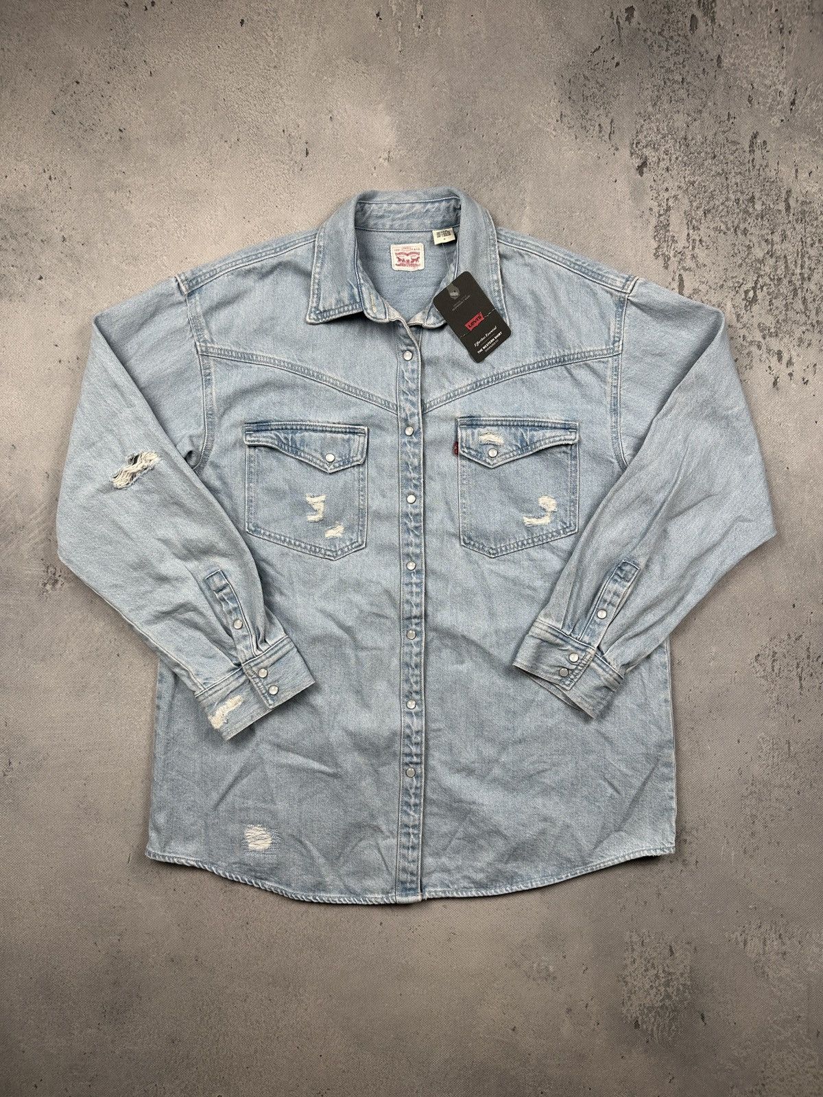 Levi's Levis Dorsey Western Denim Jacket Shirt Oversized Fit Size M / US 6-8 / IT 42-44 - 1 Thumbnail