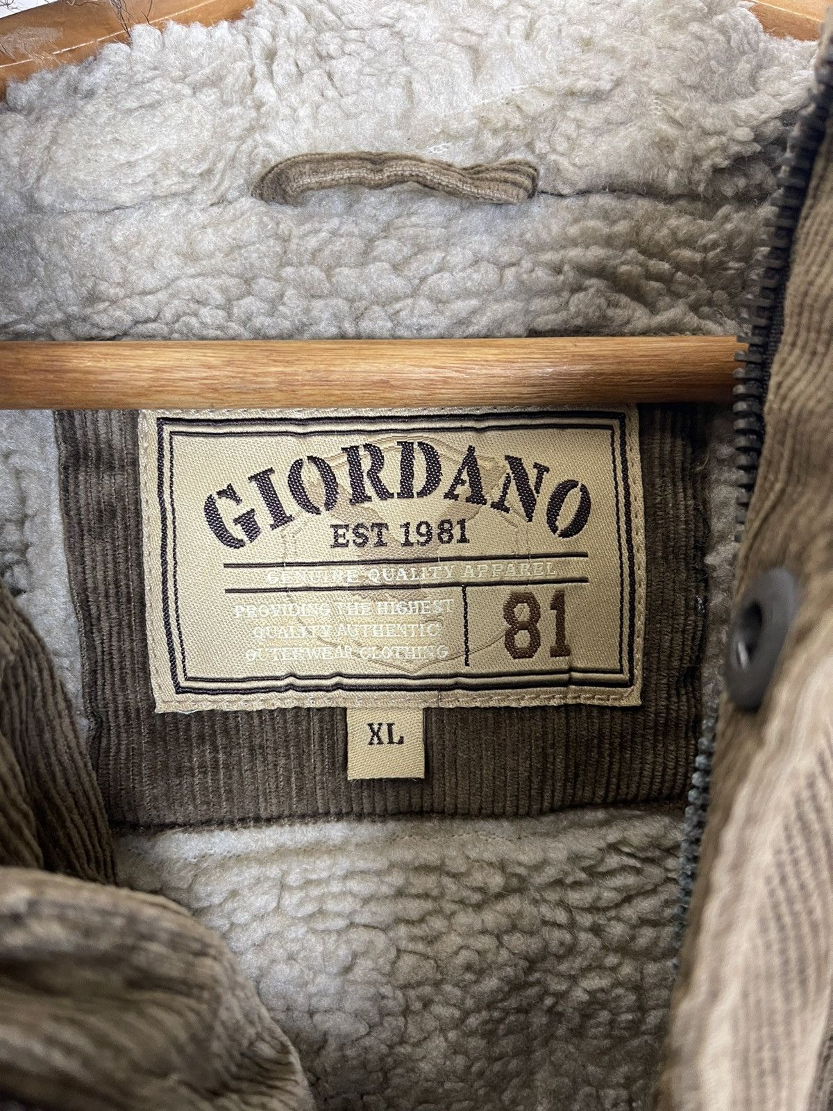 Giordano × Vintage GIORDANO EST 1981 CUDUROY PARKA JACKET Size US XL / EU 56 / 4 - 12 Thumbnail