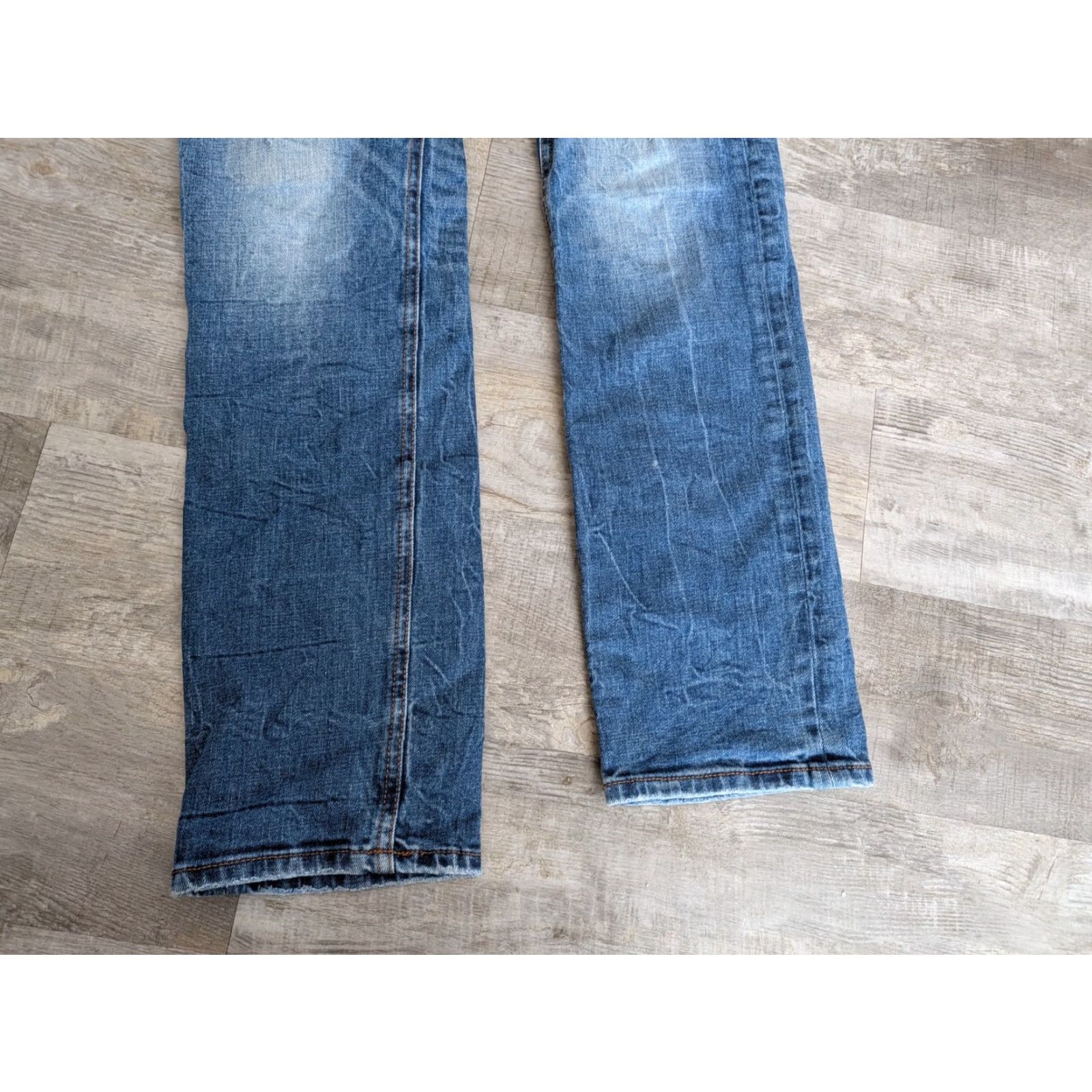 Vintage Stone Refinery The Otis Jeans Mens 33 x 34 Straight Distressed Blue Cotton Spandex Regular Denim 5-Pocket Adapted Vintage No Size US 33 - 2 Thumbnail