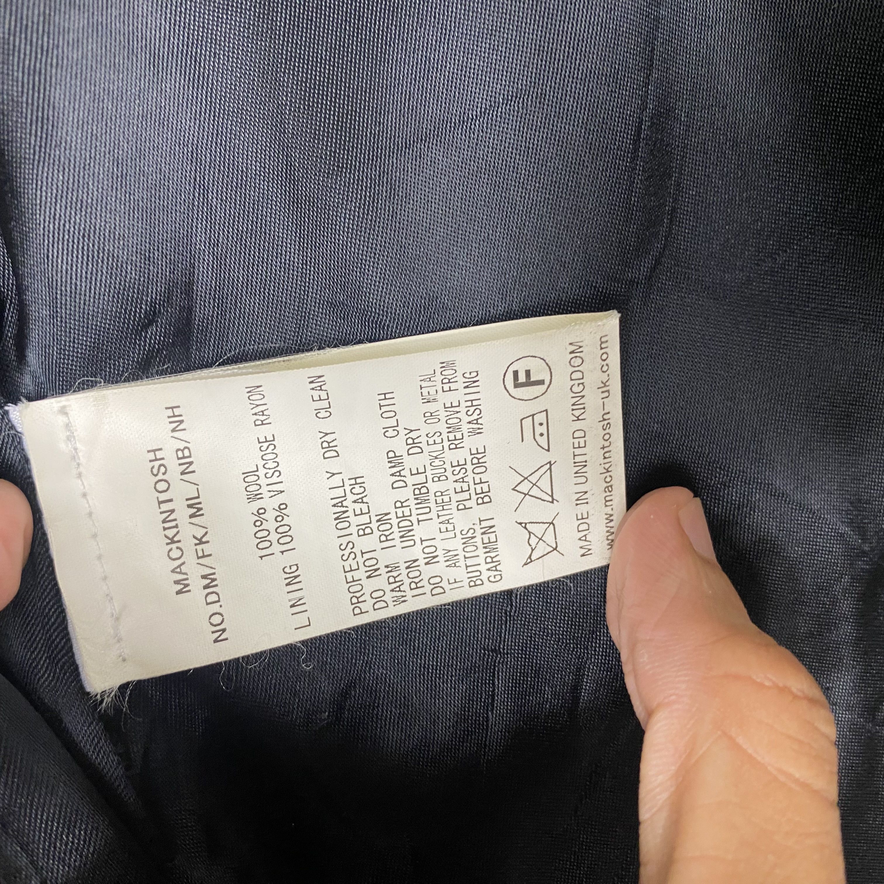 Mackintosh 💥MACKINTOSH BLACK PEACOAT WOOL JACKET Size XS / US 0-2 / IT 36-38 - 9 Thumbnail