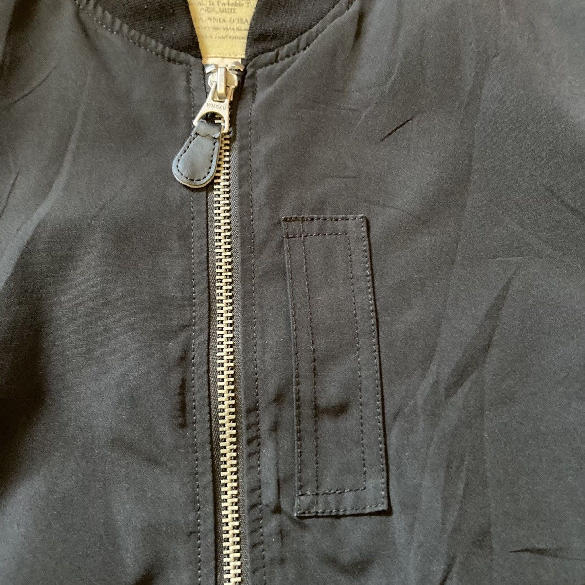 Who A.U. Vintage Style MA-1 Bomber Black Flight Jacket Size US M / EU 48-50 / 2 - 5 Thumbnail