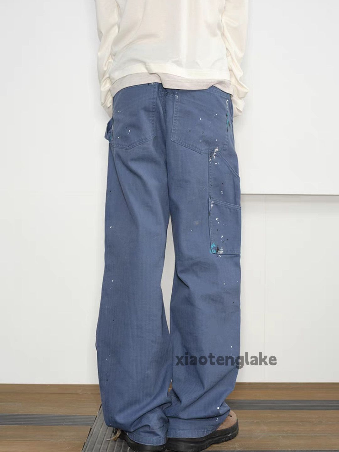 Designer × Japanese Brand × Vintage utility workwear loose baggy carpenter paint cargo pants Size US 34 / EU 50 - 10 Thumbnail