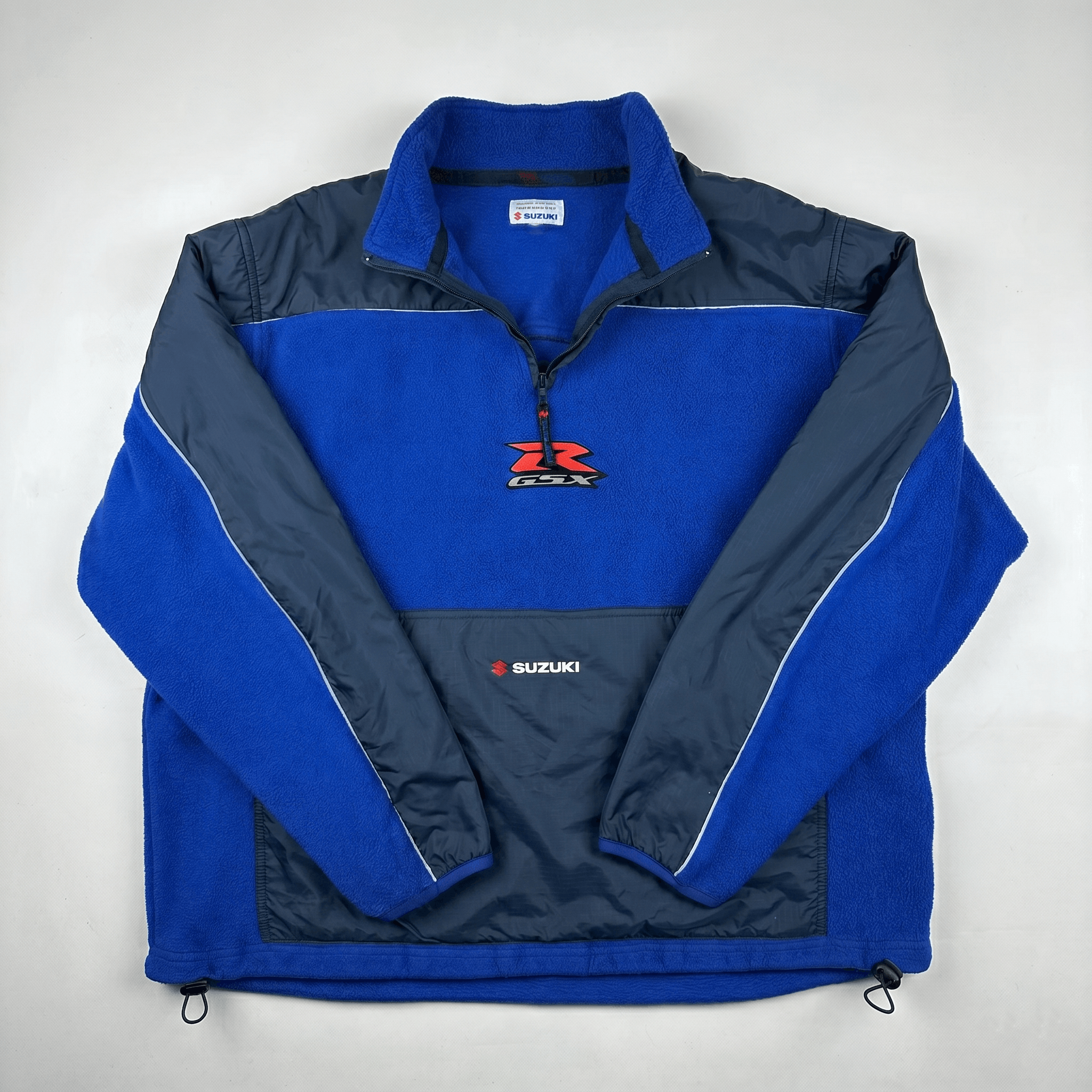 Vintage Vintage Suzuki GSX-R Racing Fleece Half-Zip Pullover Jacket Size US M / EU 48-50 / 2 - 3 Thumbnail