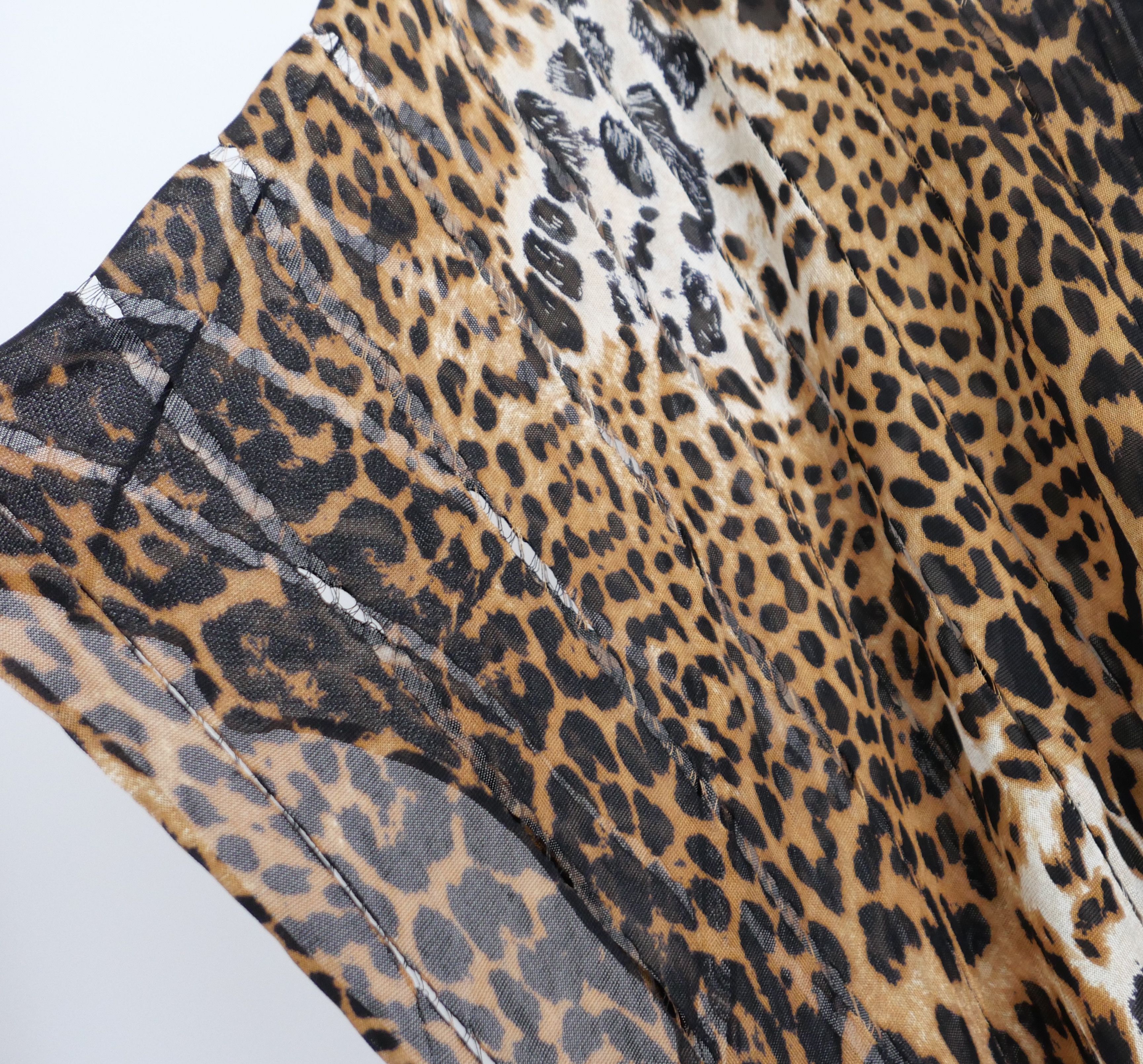 Yves Saint Laurent Yves Saint Laurent Tom Ford Spring 2002 Leopard Kaftan Dress Size M / US 6-8 / IT 42-44 - 3 Thumbnail