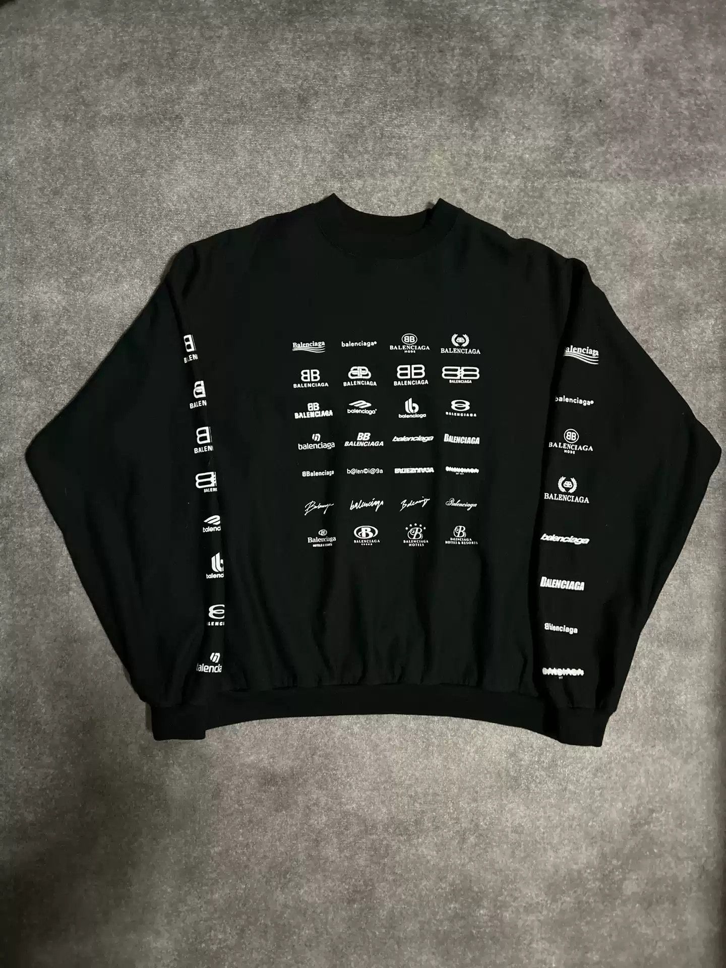Balenciaga 23 New Full Logo Hoodie