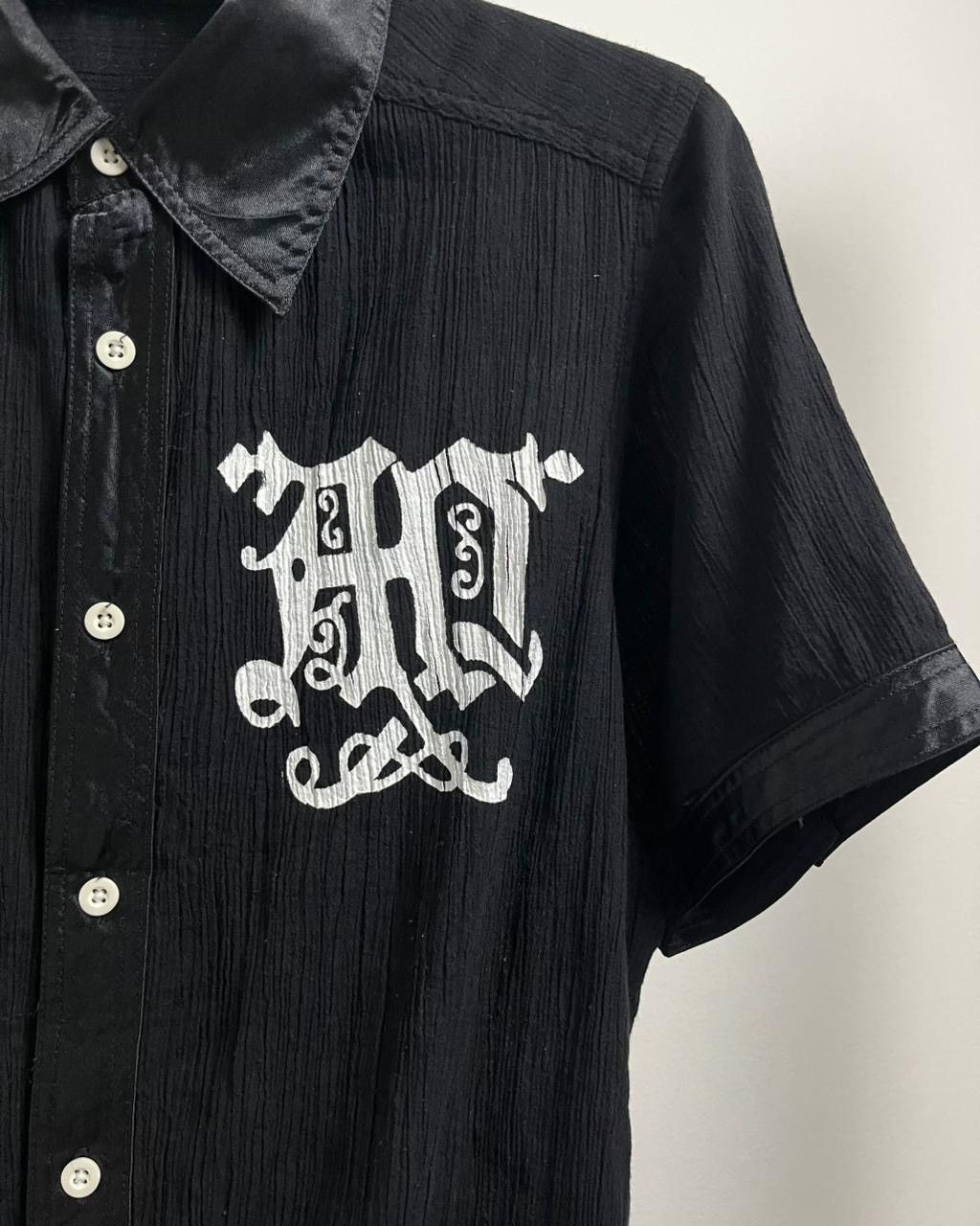Seditionaries 2000s Algonquins Skull-Cross Vampire Pleated Shirt Size US M / EU 48-50 / 2 - 8 Thumbnail