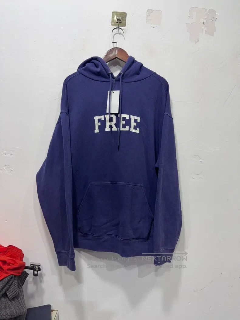 Balenciaga Balenciaga Dark Blue FREE Letter Hoodie Size US L / EU 52-54 / 3 - 1 Thumbnail