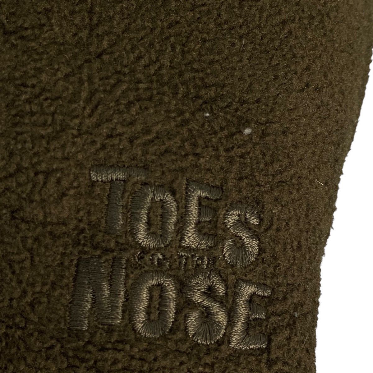 Vintage Toes On The Nose Fleece Full Zip Hoodie Brown Size L