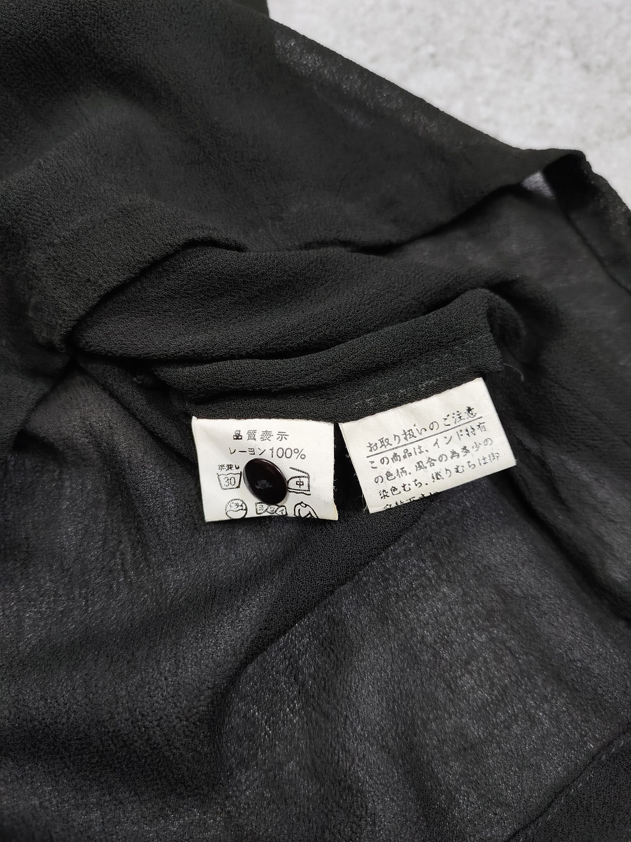 Japanese Brand 2000s JANIS-J🇯🇵Sheer Rayon Side Button Minimalist Layering Size M / US 6-8 / IT 42-44 - 9 Thumbnail