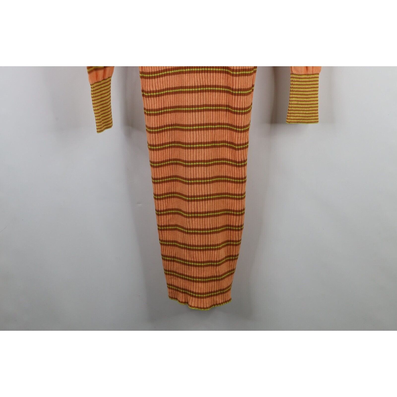 Free People Free People Boho Chic Striped Knit Collared Sweater Dress Size M / US 6-8 / IT 42-44 - 14 Thumbnail
