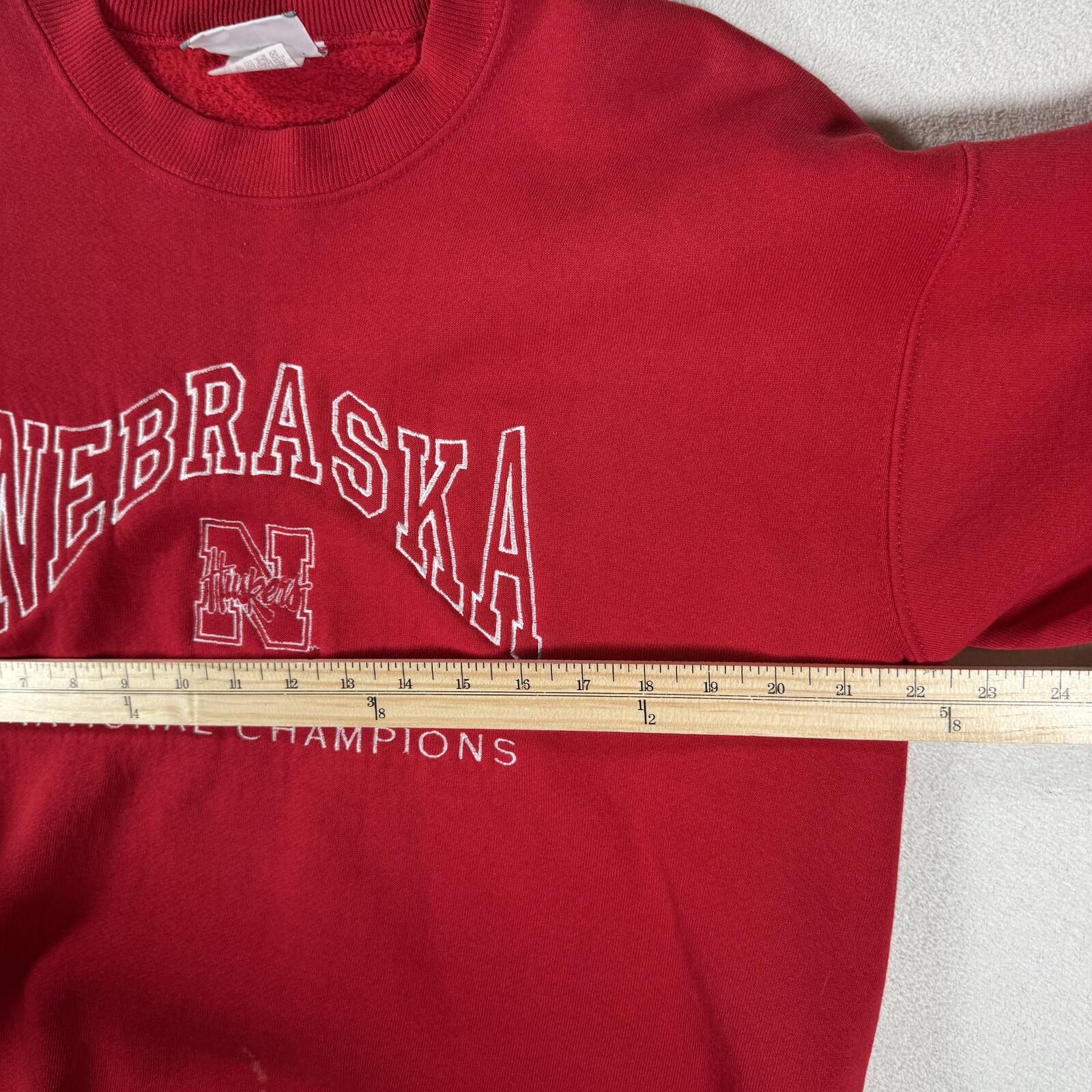 NCAA Vintage 90s Nebraska Spellout Collegiate Sweater Size US L / EU 52-54 / 3 - 4 Thumbnail