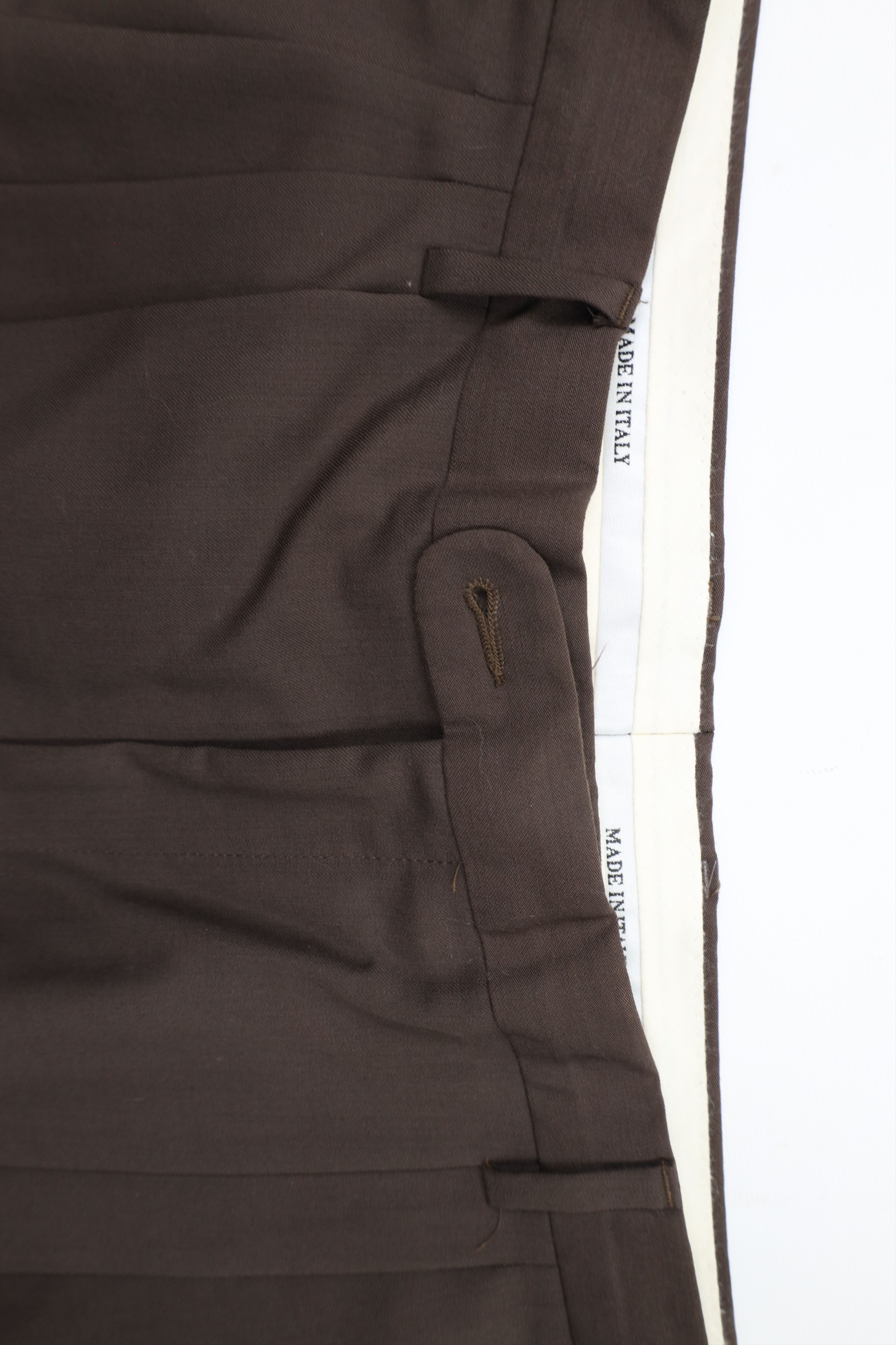 Vintage Vintage 90s Streetwear Wool Wide Leg Chino Pants Brown Size US 34 / EU 50 - 7 Thumbnail