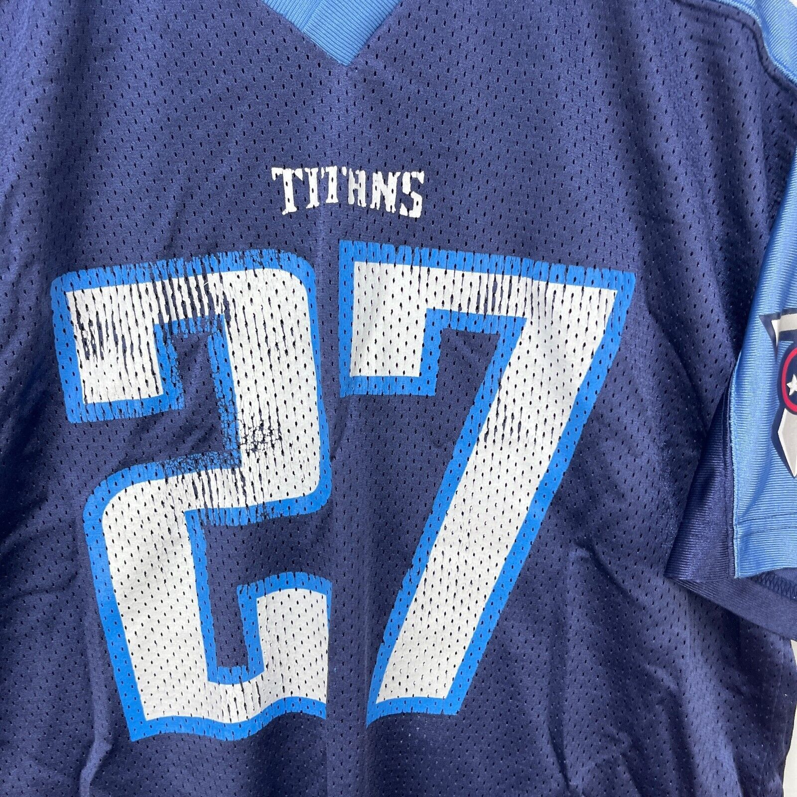 Nike × Vintage Vintage Nike Houston Titans Youth XL Eddie George Tennesee Size US XL / EU 56 / 4 - 3 Thumbnail