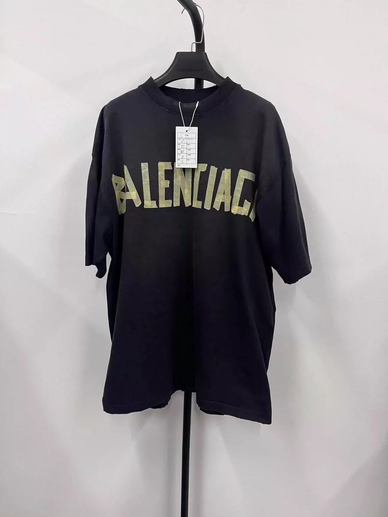 Balenciaga Balenciaga Tape Tape Made Old Short Sleeve T-Shirt Size US XS / EU 42 / 0 - 1 Thumbnail