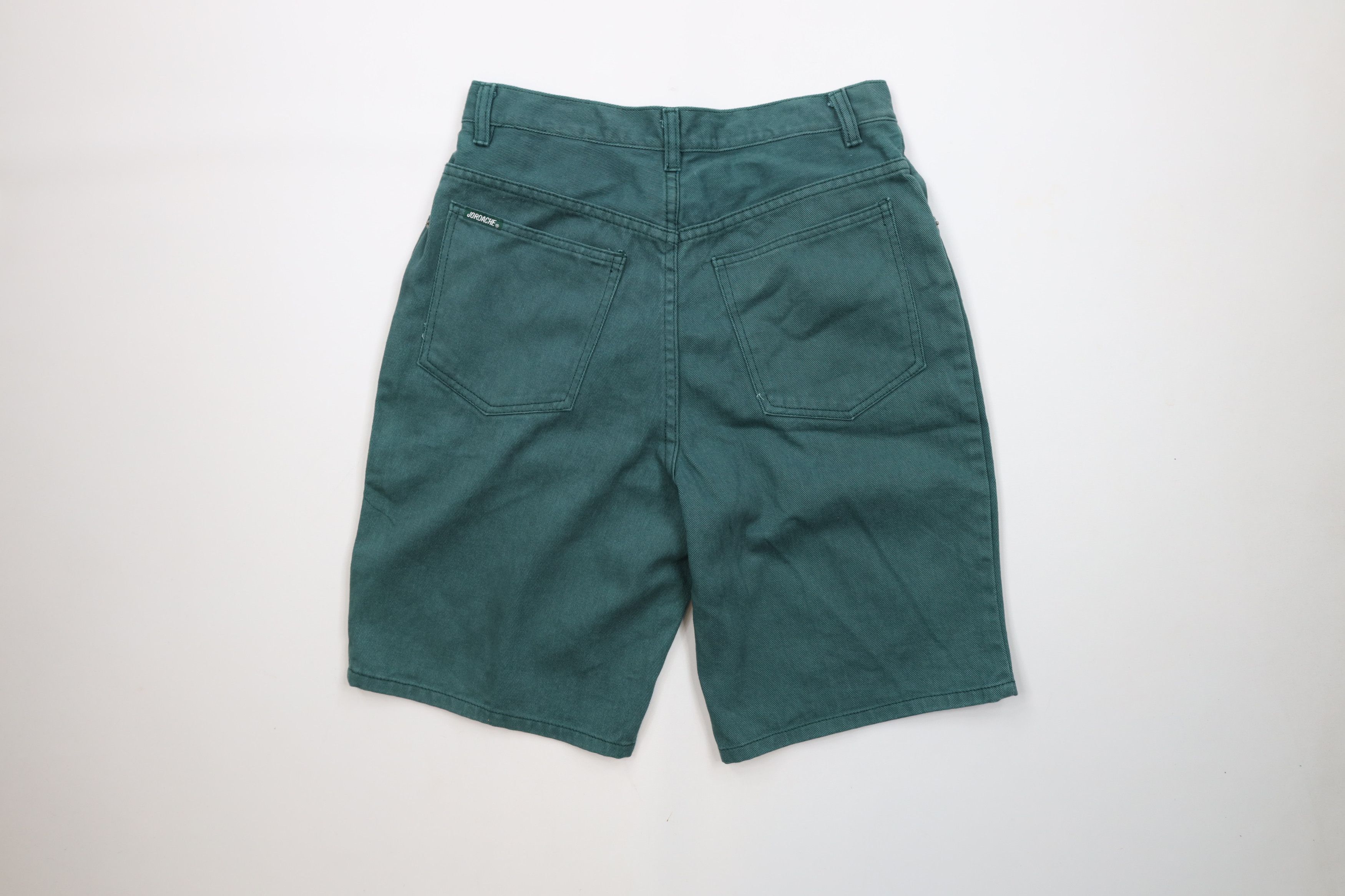 Vintage Deadstock Vintage 90s Streetwear Jean Shorts Jorts Green Size 34" / US 12 / IT 48 - 10 Thumbnail