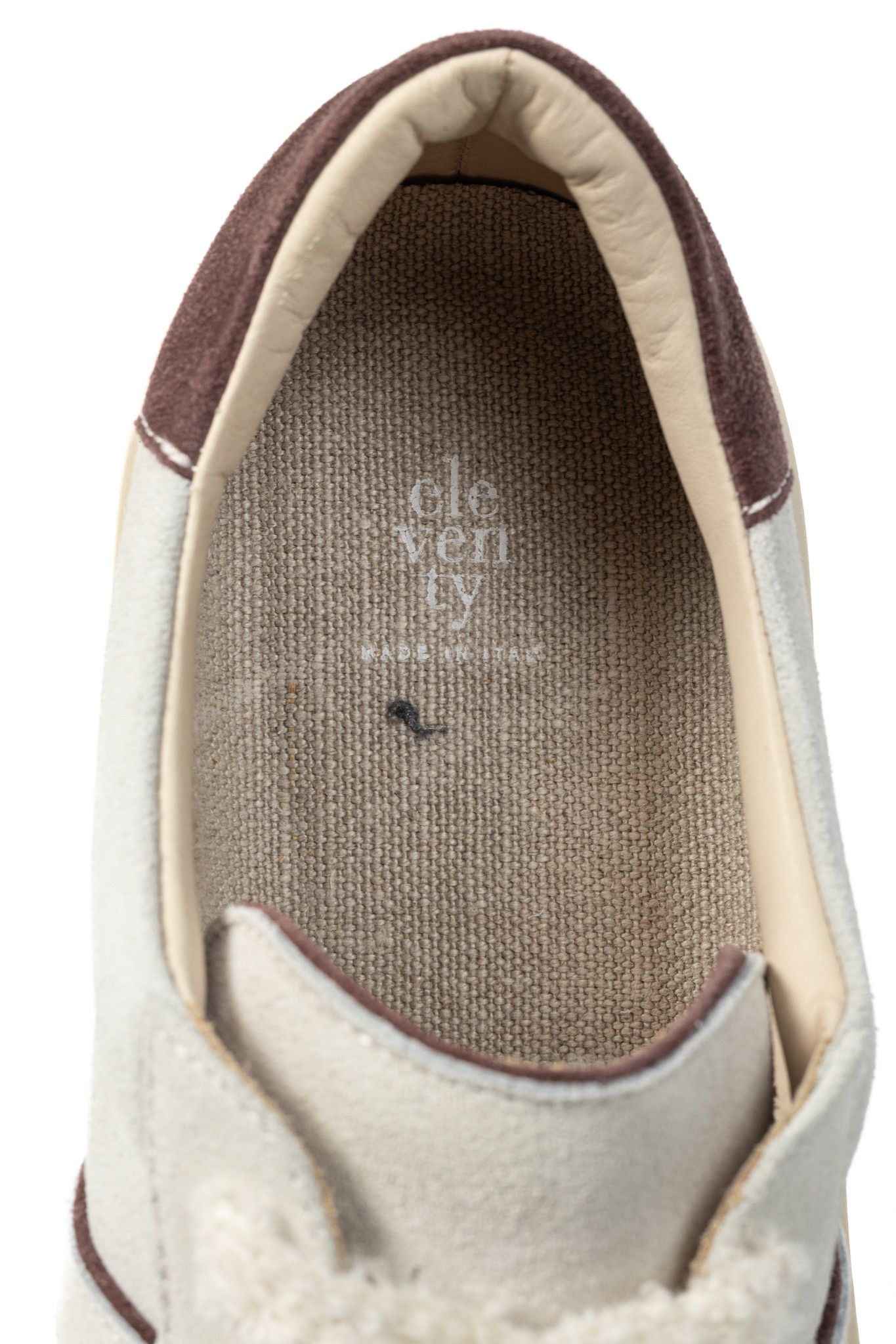 Eleventy Eleventy "White" Suede Double-Stripe Low-Top Sneakers Size US 11 / EU 44 - 9 Thumbnail