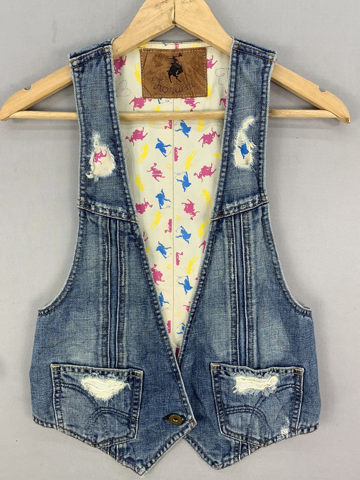 Fiorucci Fiorucci Denim Vest Jacket Size S / US 4 / IT 40 - 2 Thumbnail