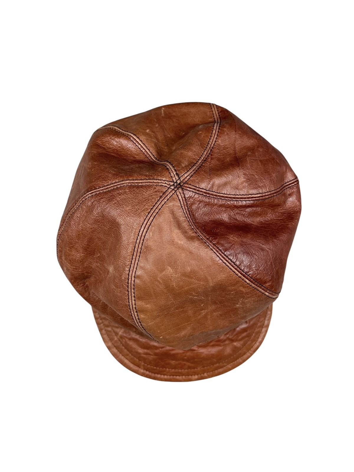 CA4LA × Leather Vintage CA4LA Leather Newsboy Hat Size ONE SIZE - 7 Thumbnail